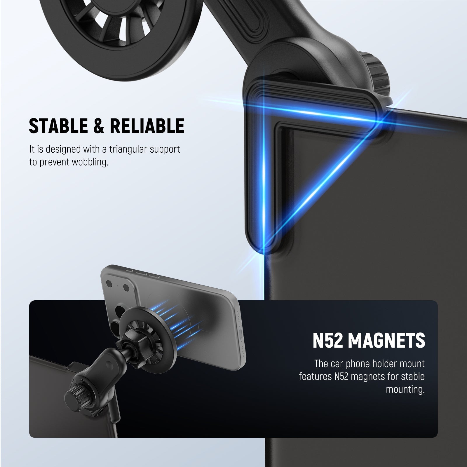 NEEWER ENTRY LEVEL VERSION YW-145A Magnetic Phone Holder For Tesla Model 3/Y