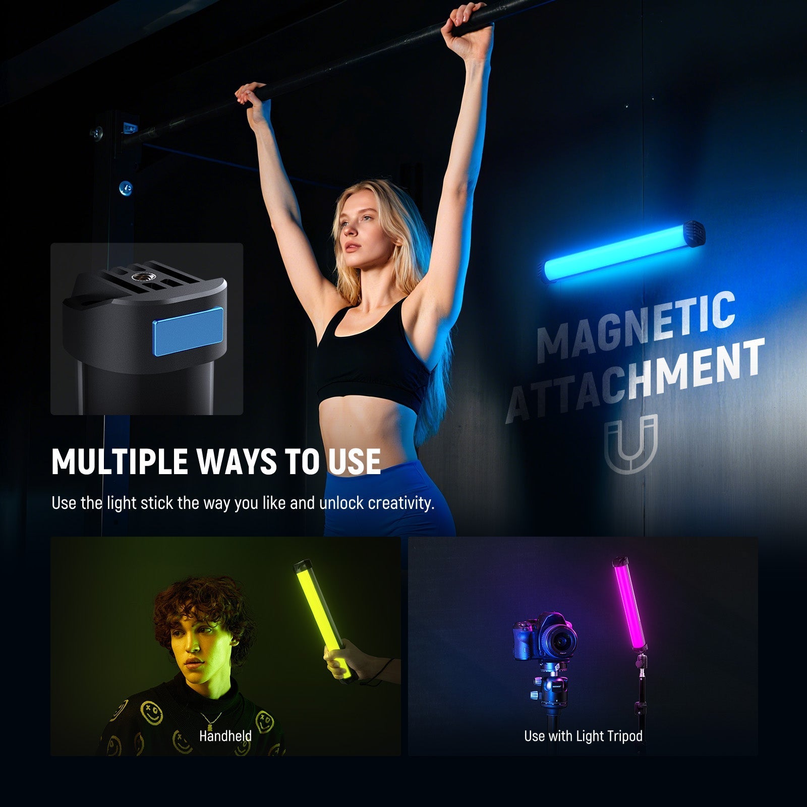 NEEWER BASICS SL30 12" Magnetic Handheld RGB Light Wand