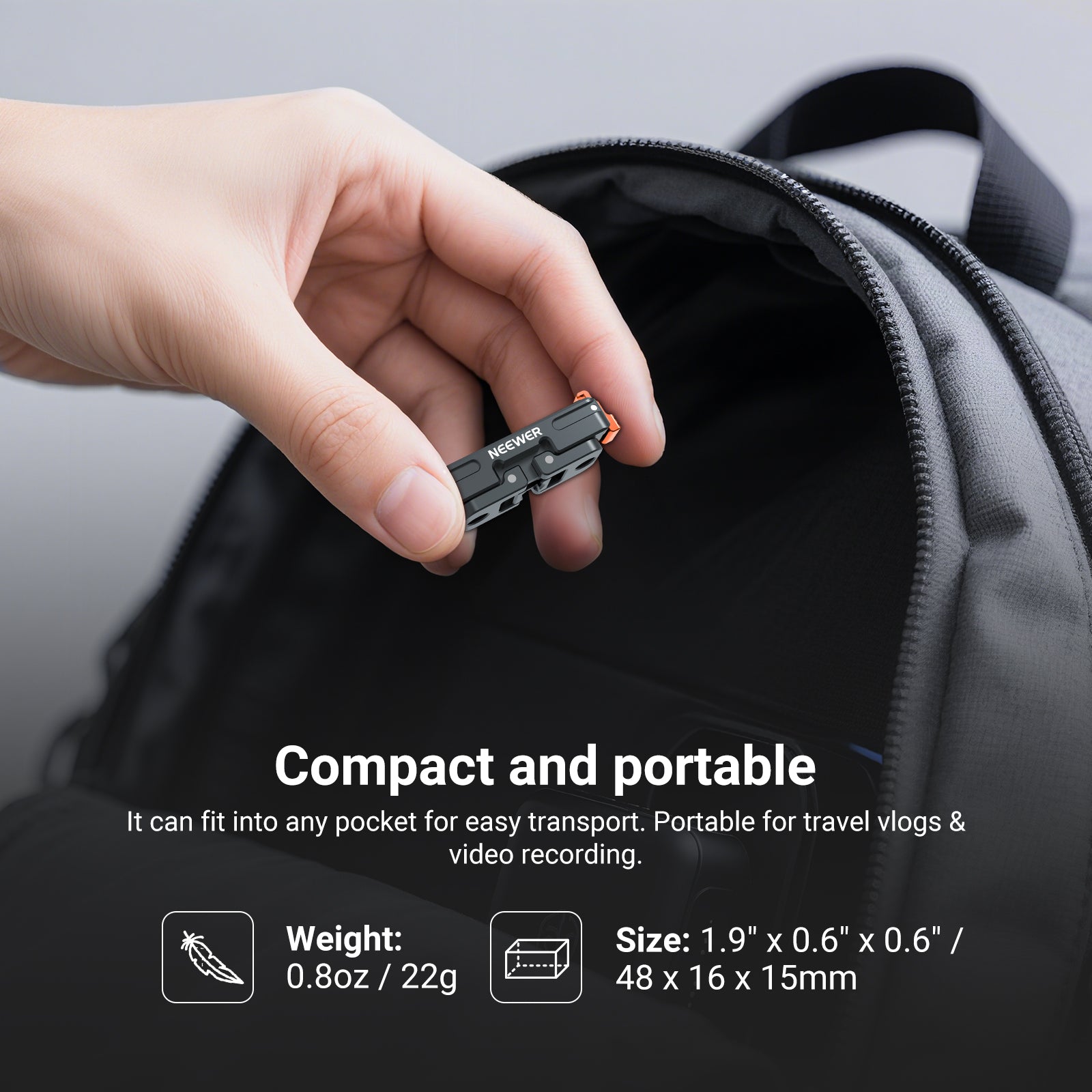 NEEWER AC045 Magnetic Mount Adapter For Insta360 GO Ultra