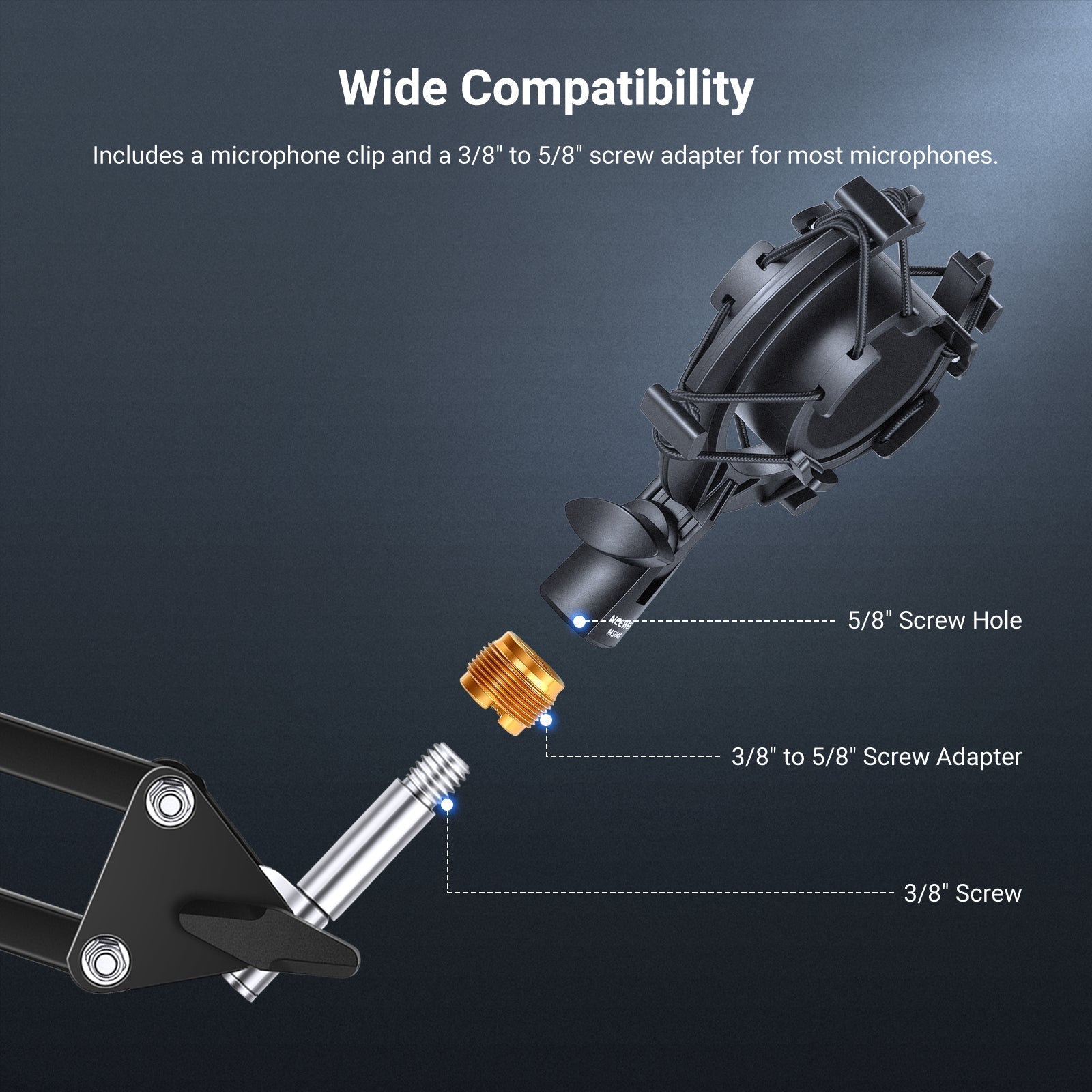 NEEWER MS043/MS048 Microphone Shock Mount