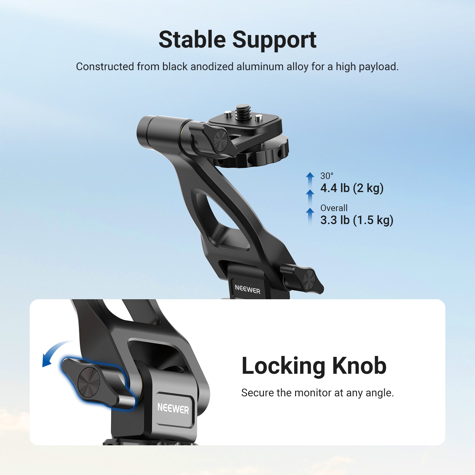 NEEWER MA023 2 Axis Monitor Mount Adapter