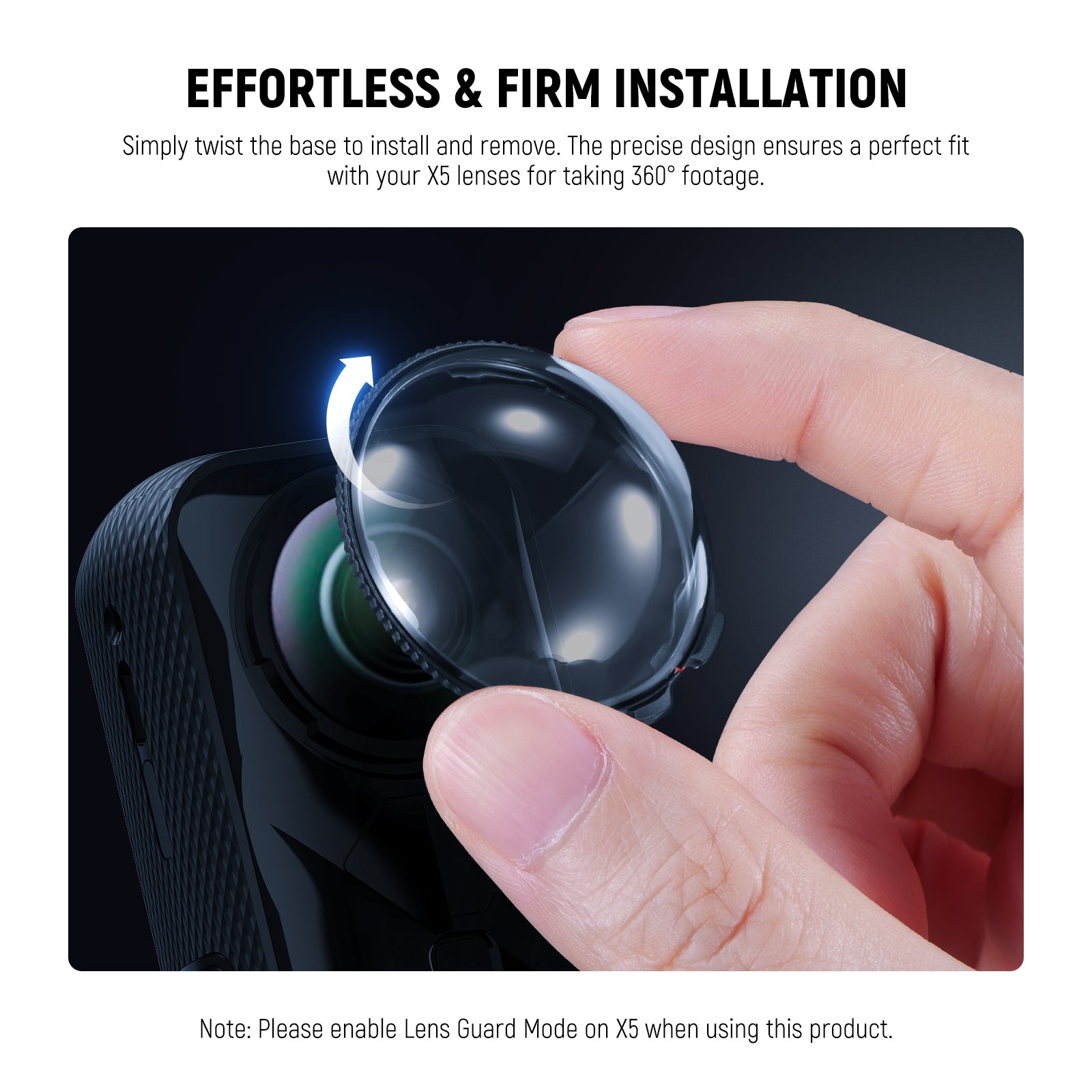 NEEWER LPC01/LPC02 Lens Protectors For Insta360 X4/X5