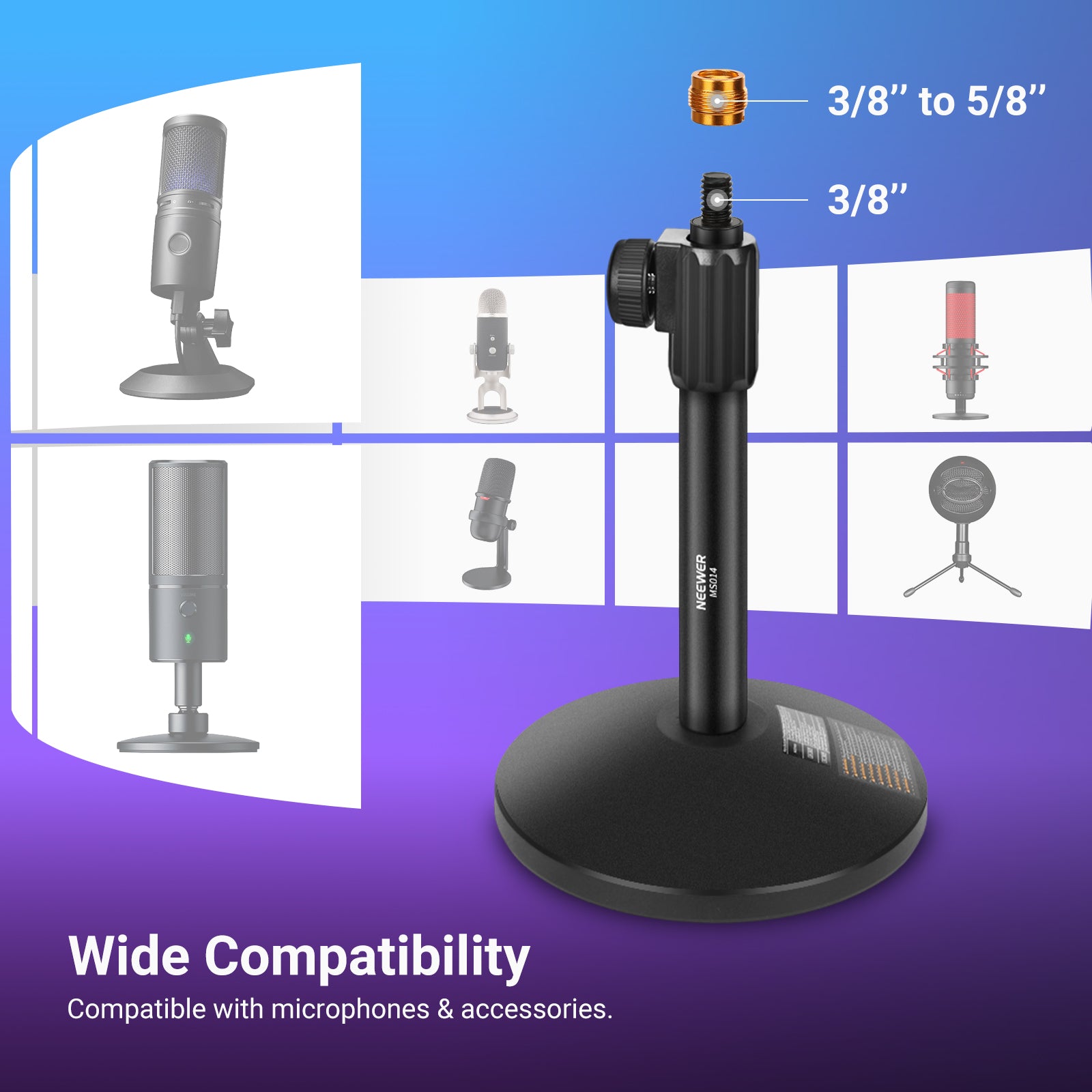 NEEWER MS014 Desk Microphone Stand