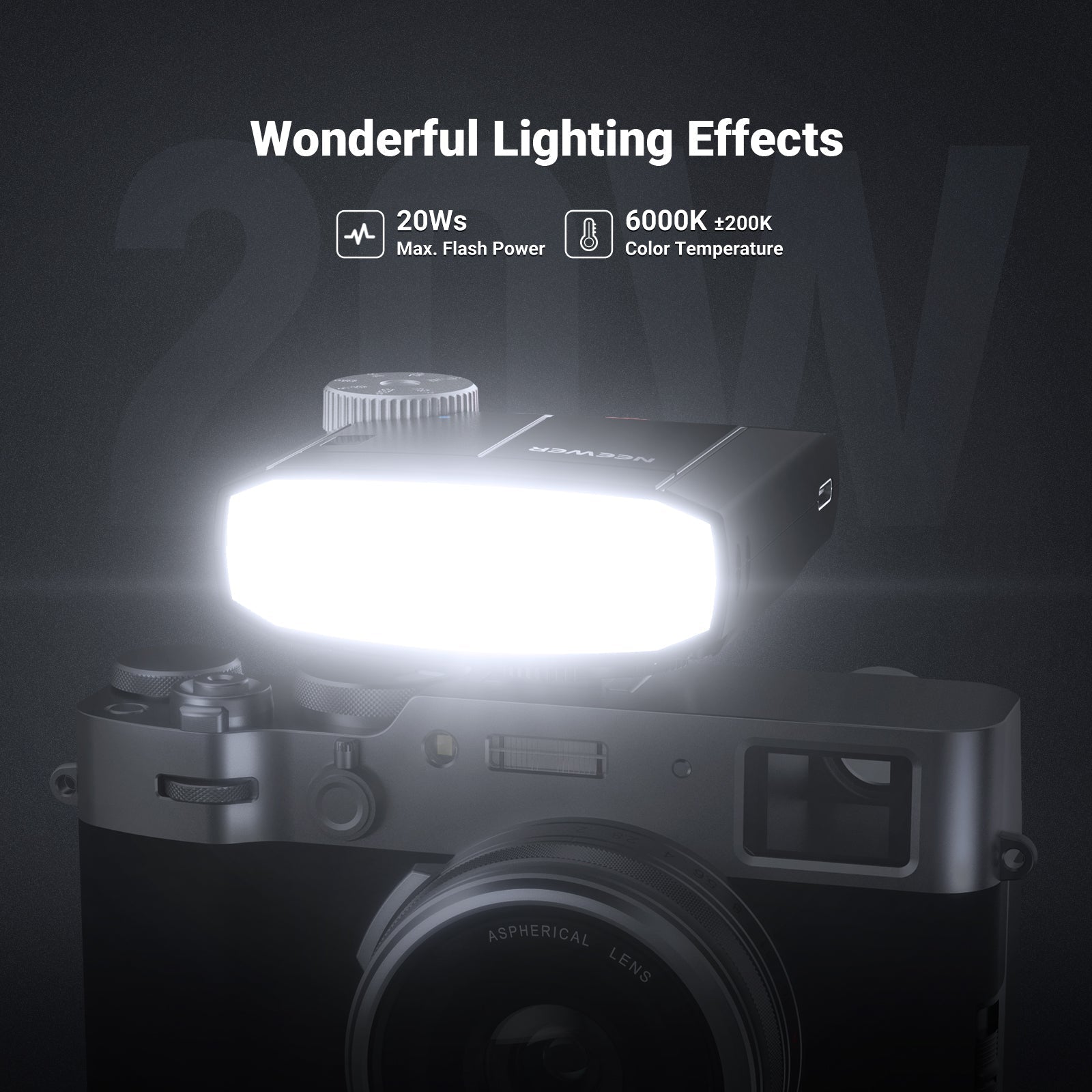 NEEWER Z150 Mini Camera Flash Speedlite with 1200mAh/640 Flashes