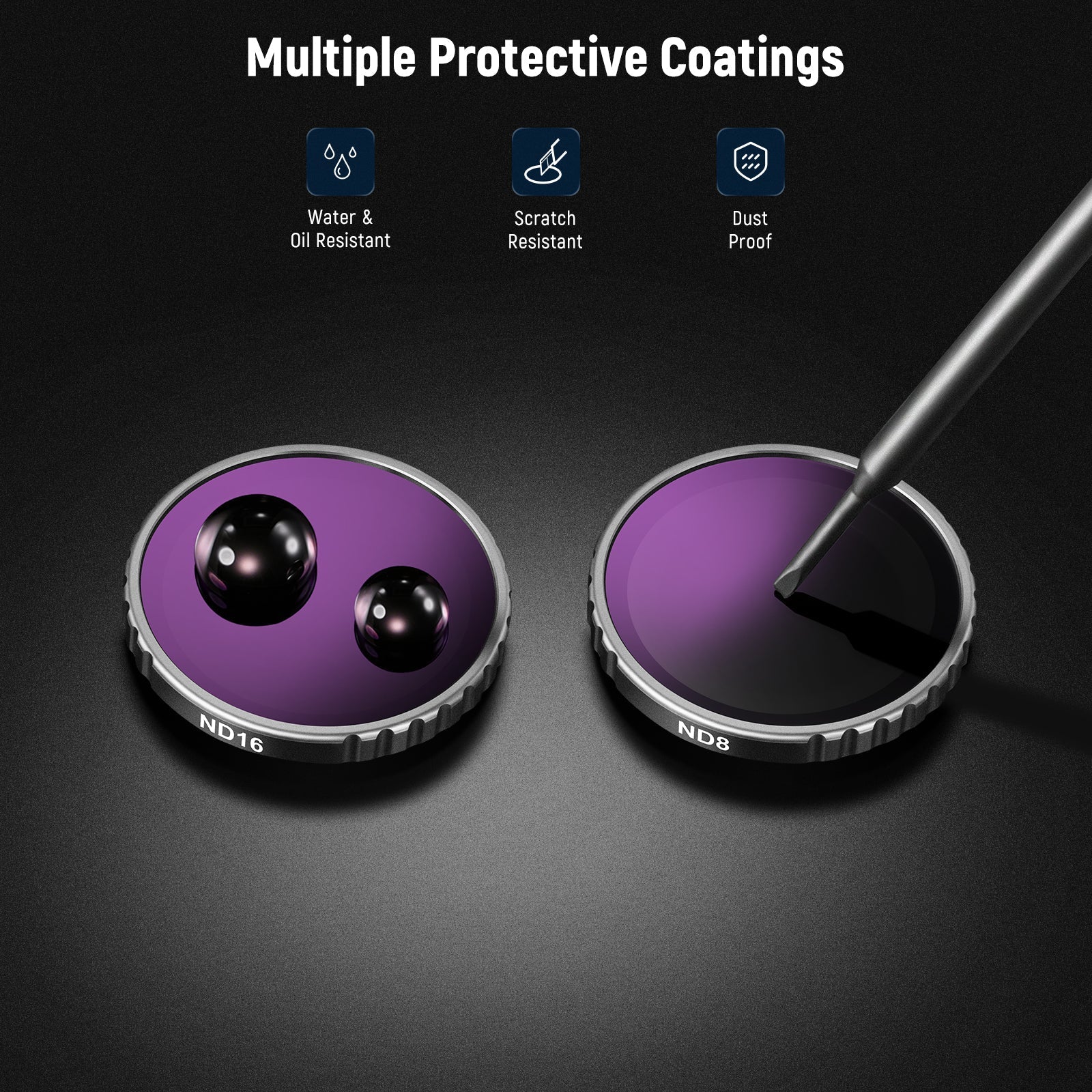 NEEWER FLB01 4 Pack ND Filter Kit For Insta360 GO 3S