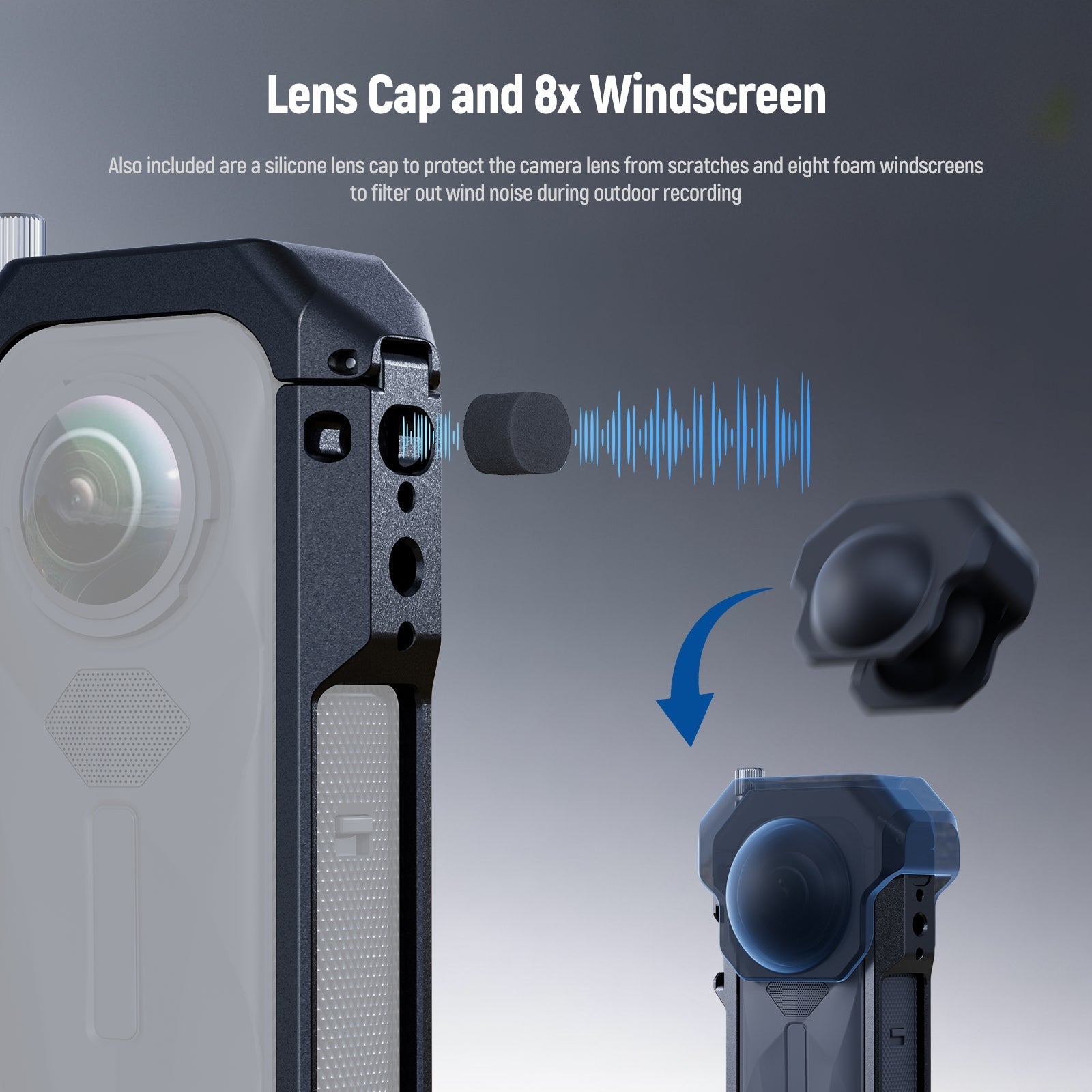 NEEWER AC033 Utility Frame Action Camera Cage Compatible with Insta360 X5