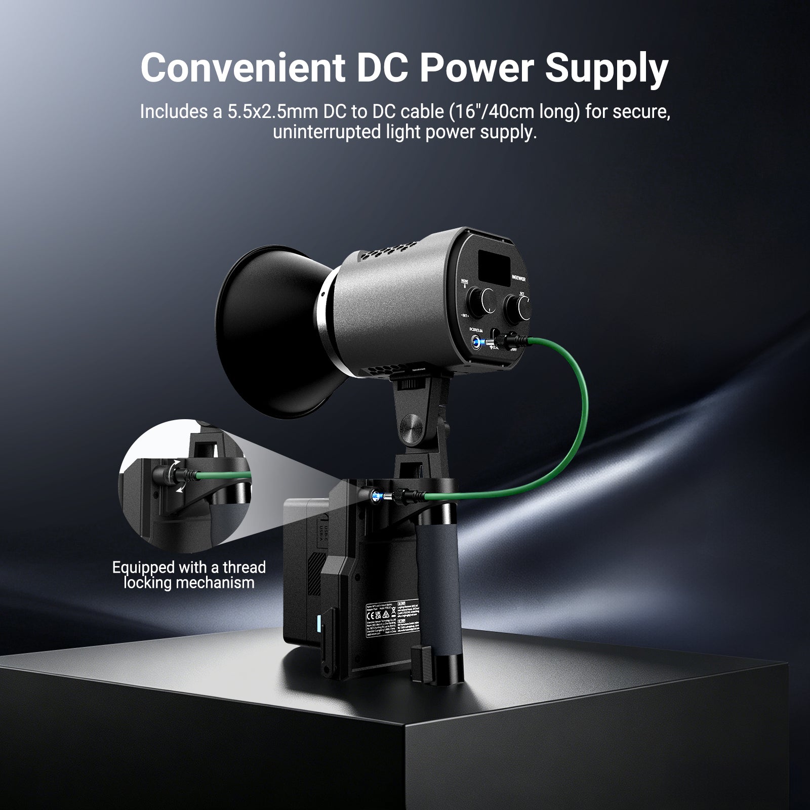 NEEWER PS011E 2 in 1 V Mount & NP-F Battery Handgrip for MS HS Series