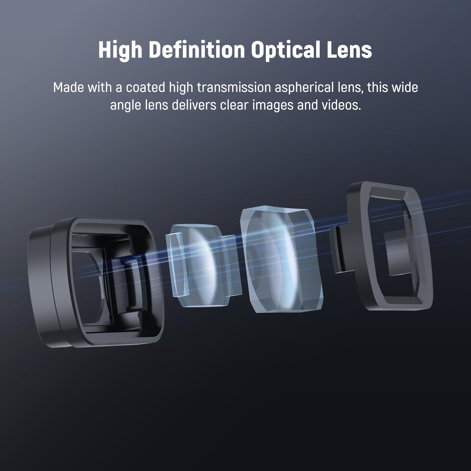 NEEWER FL-B34 0.75X Wide Angle & Macro Lens Set for Pocket 3 / Pocket 4 & Xtra Muse