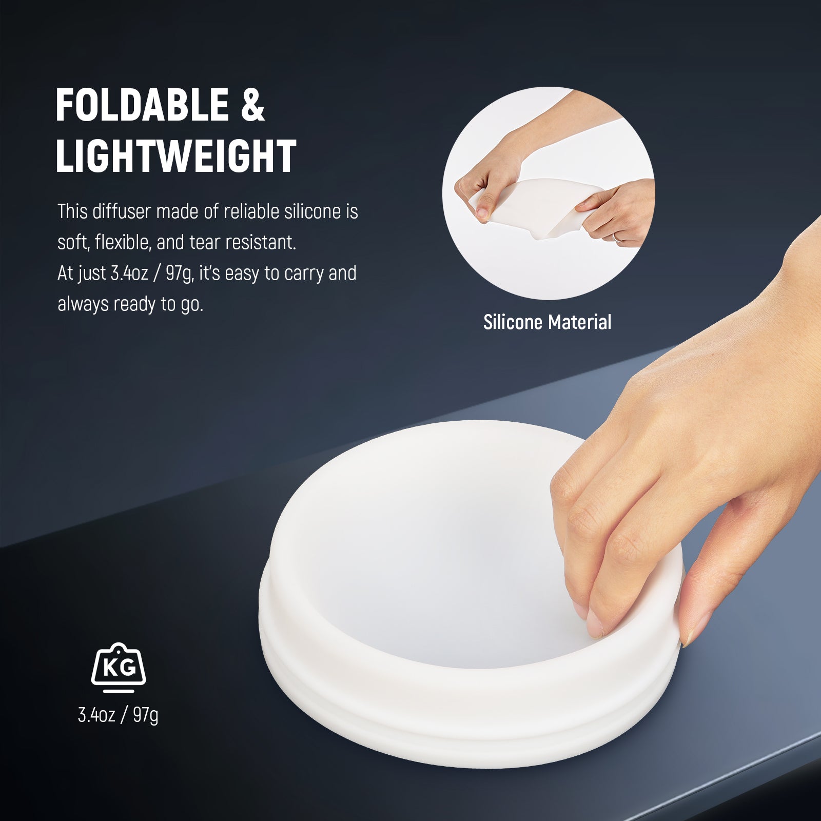 NEEWER CRS8 Light Diffuser Dome for MS60/MS150 Video Lights