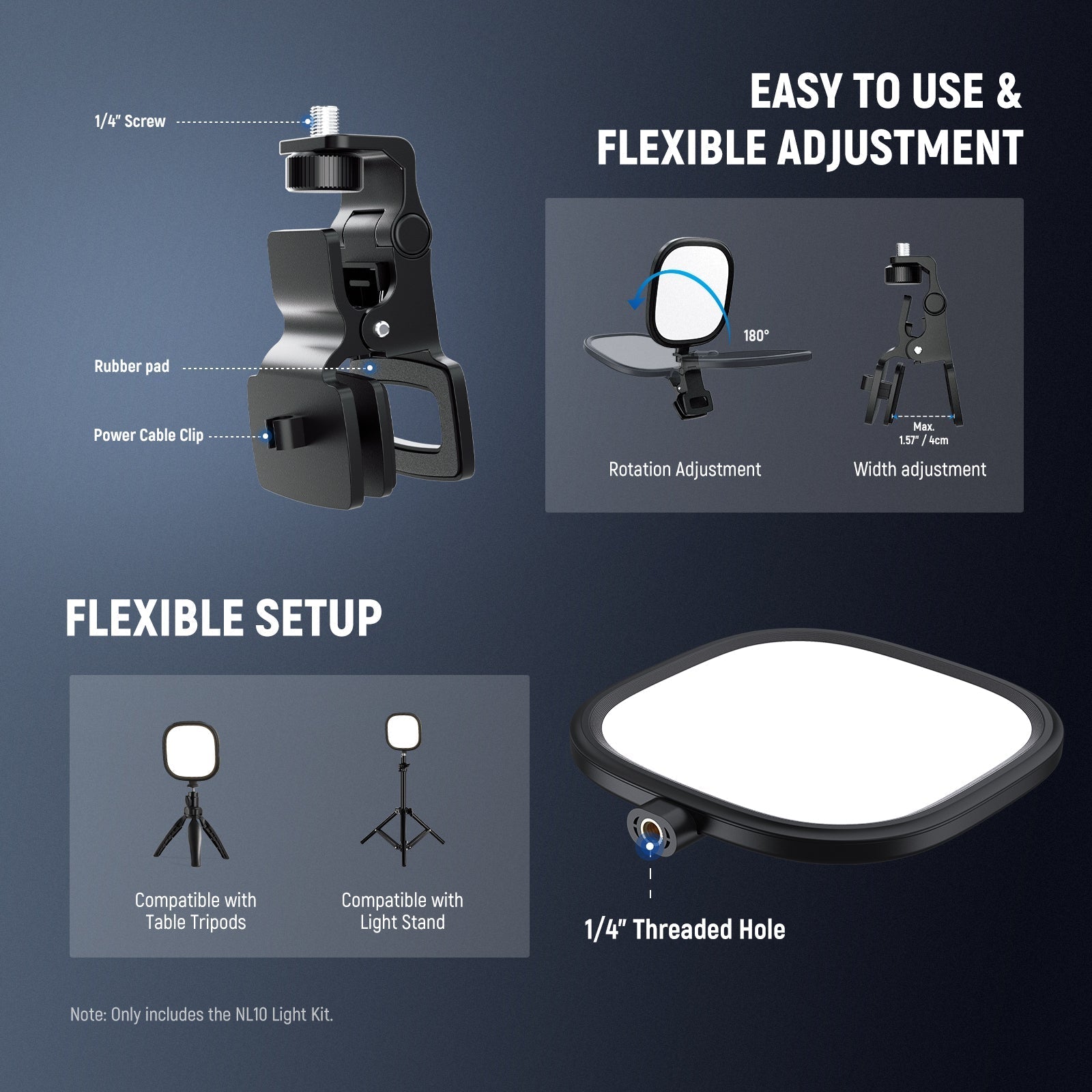 NEEWER BASICS NL10 5" 10W LED Streaming Light