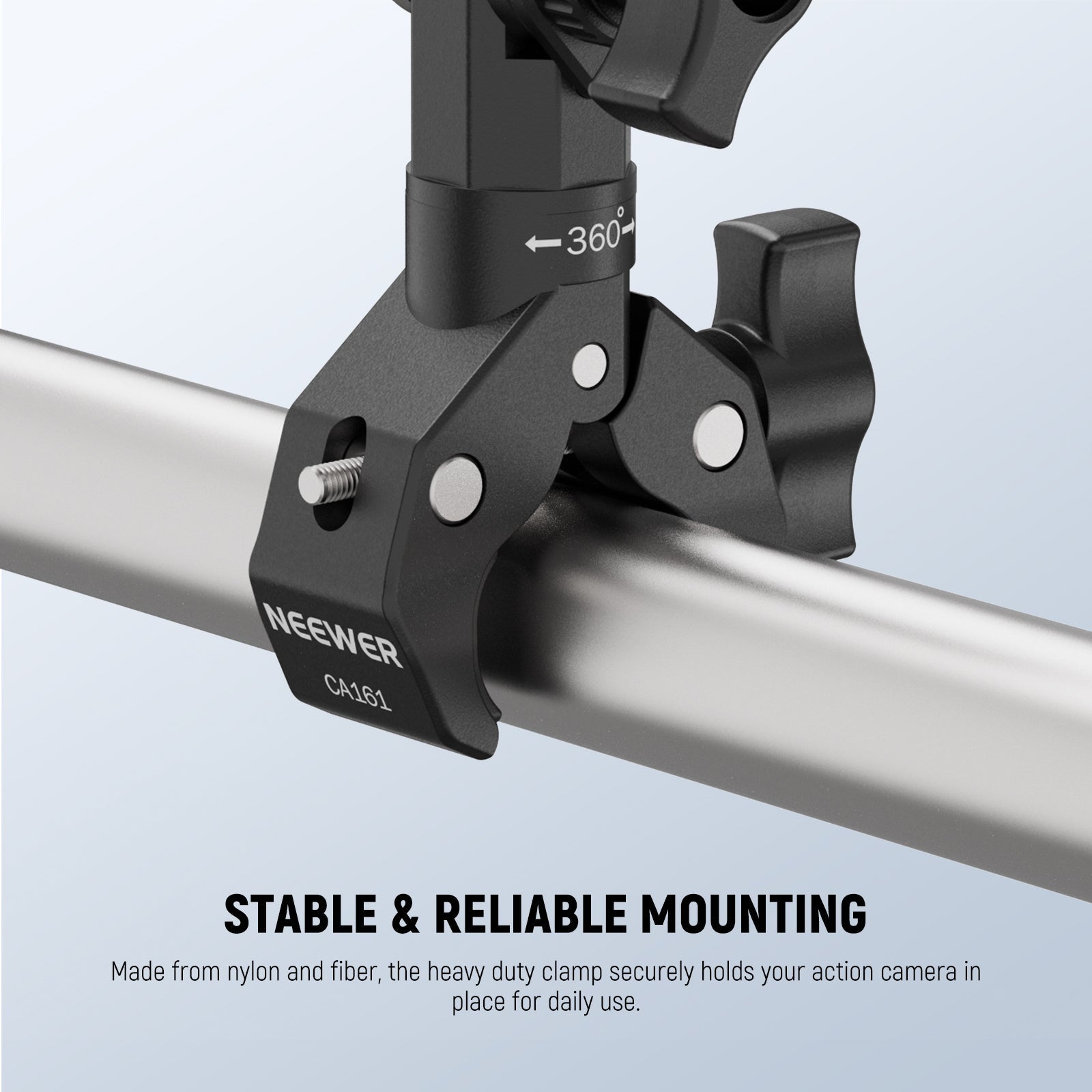 NEEWER CA161 Motorcycle Action Camera Clamp Mount