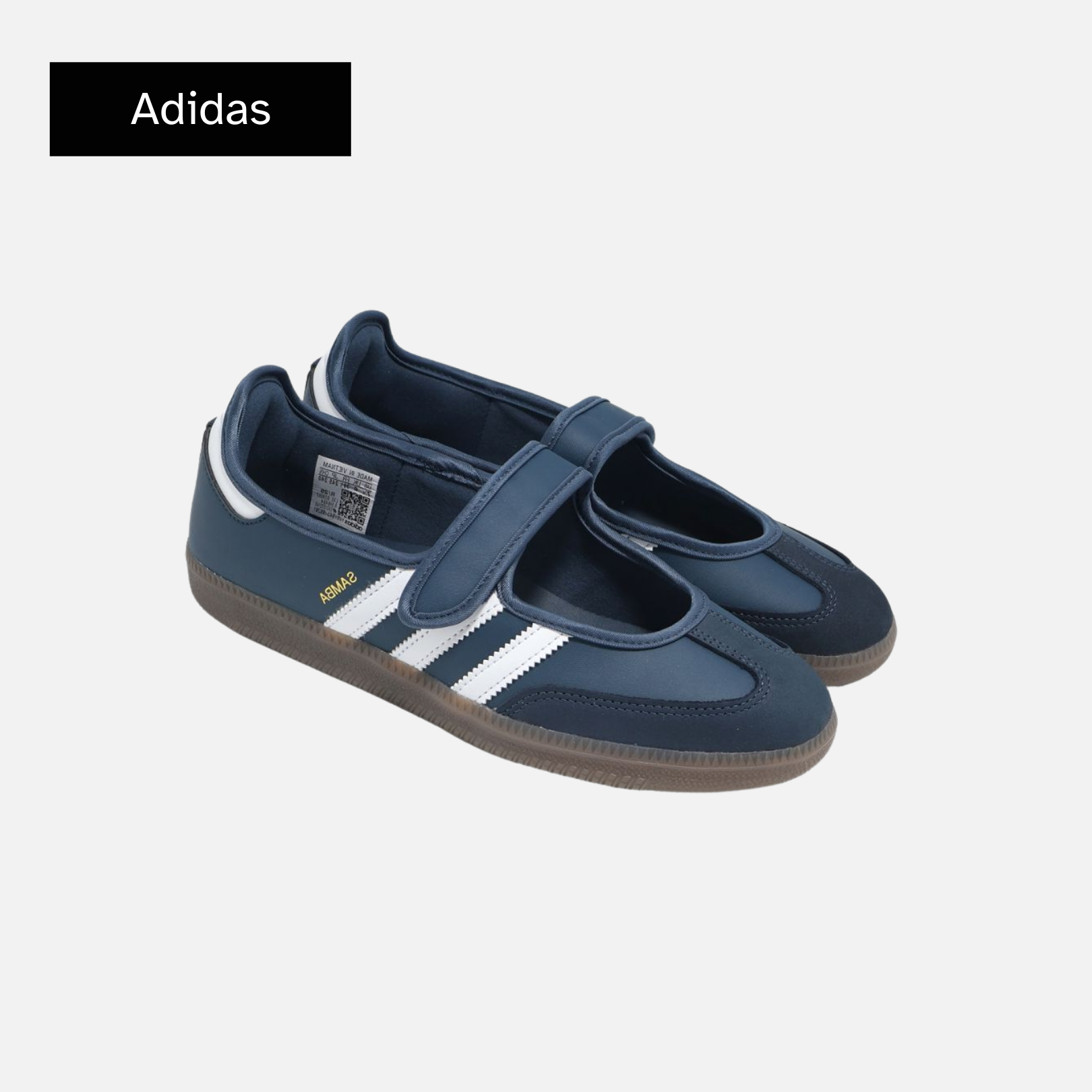 adidas Wmns Samba Mary Jane 'Crew Navy White Gold Metallic'