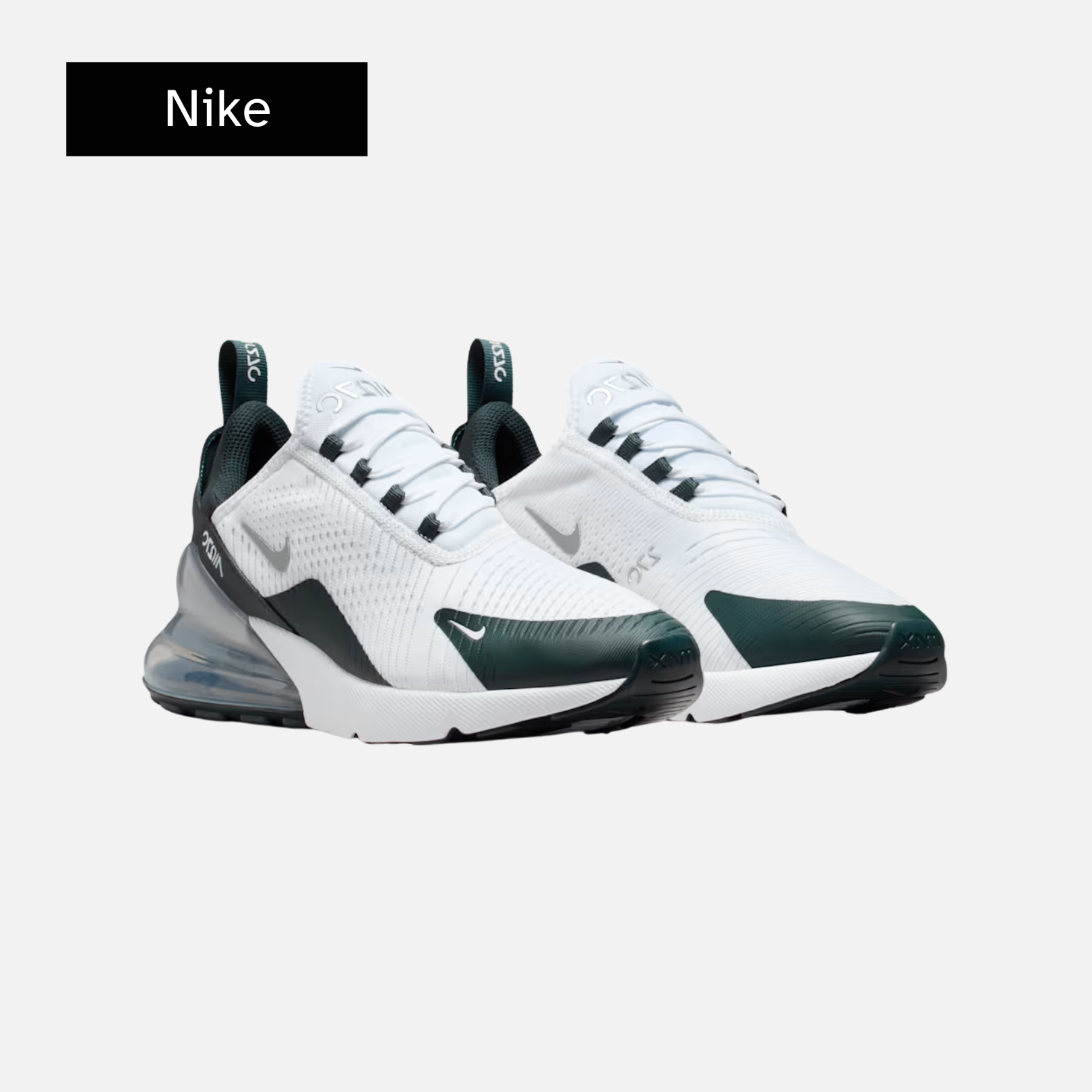 Nike Wmns Air Max 270 'White/Seaweed/Light Silver/Metallic Silver'