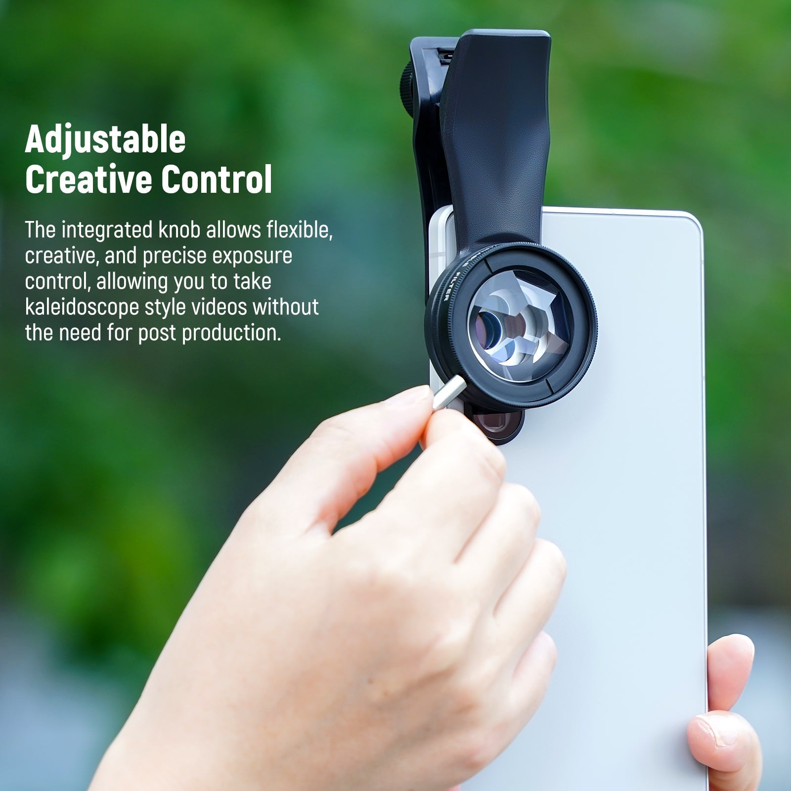 NEEWER FL-101 37mm Kaleidoscope Prism Filter with Phone Clip