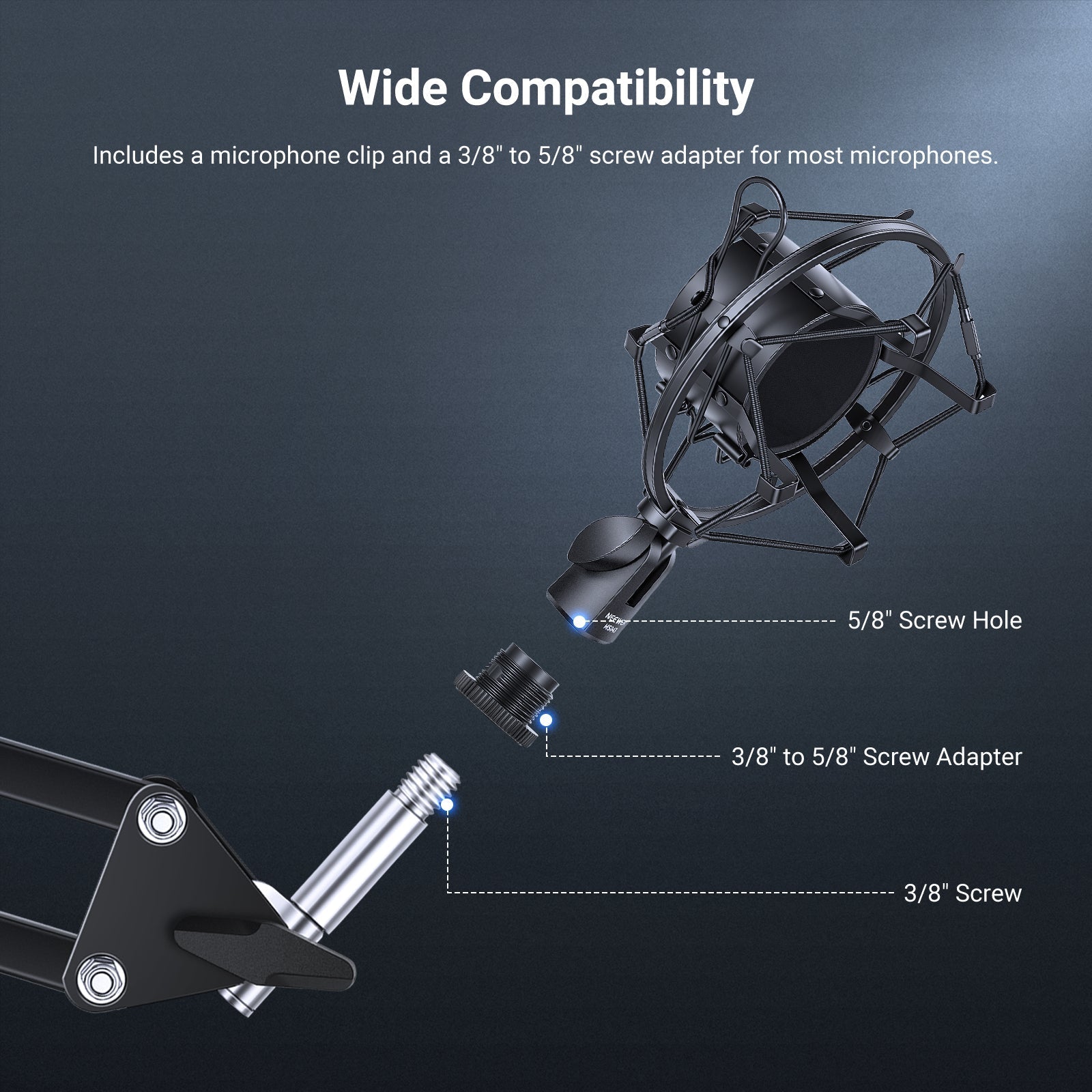 NEEWER MS043/MS048 Microphone Shock Mount