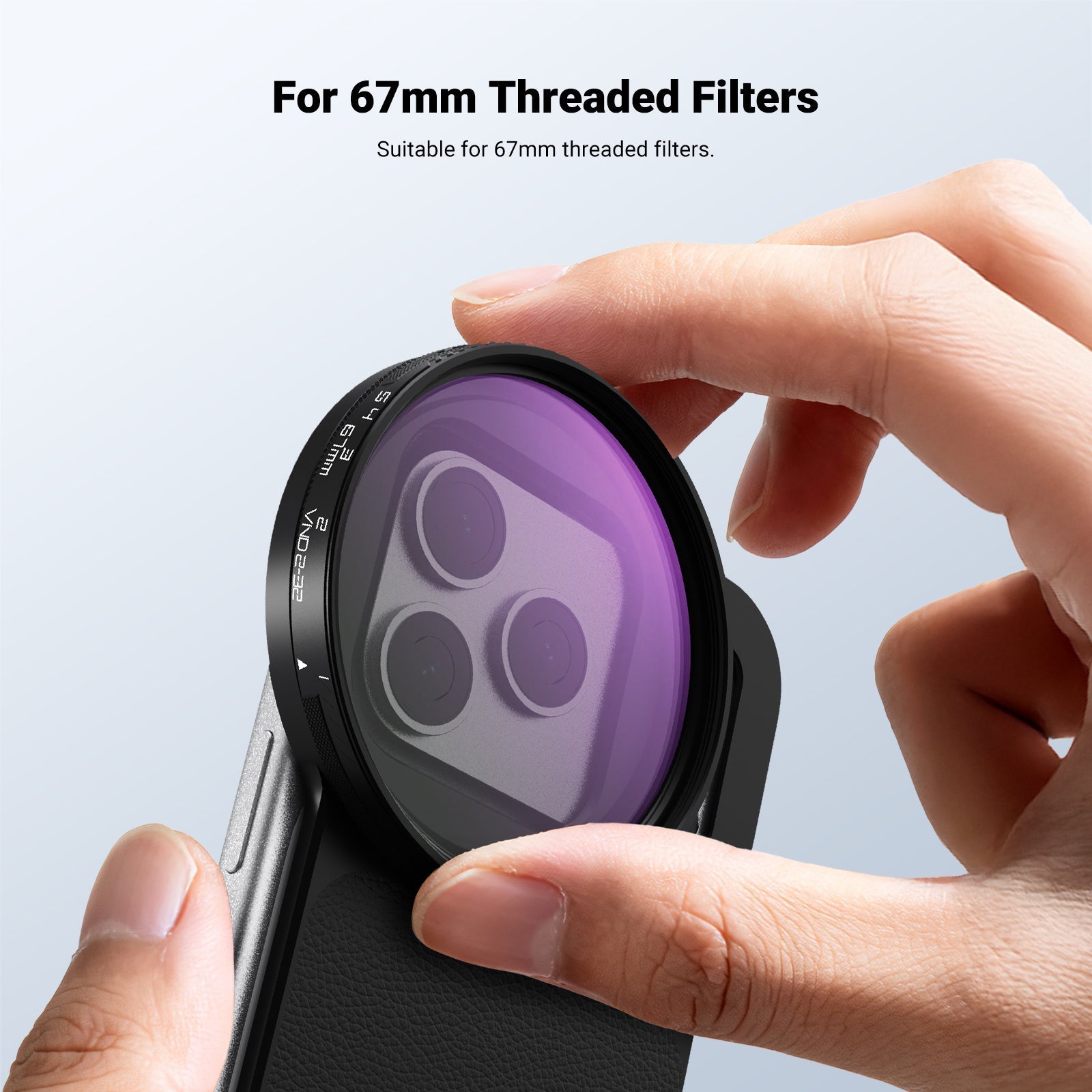 NEEWER FH-05 6.9" Magnetic Filter Backplate Kit For iPhone Pro Max & Plus Versions