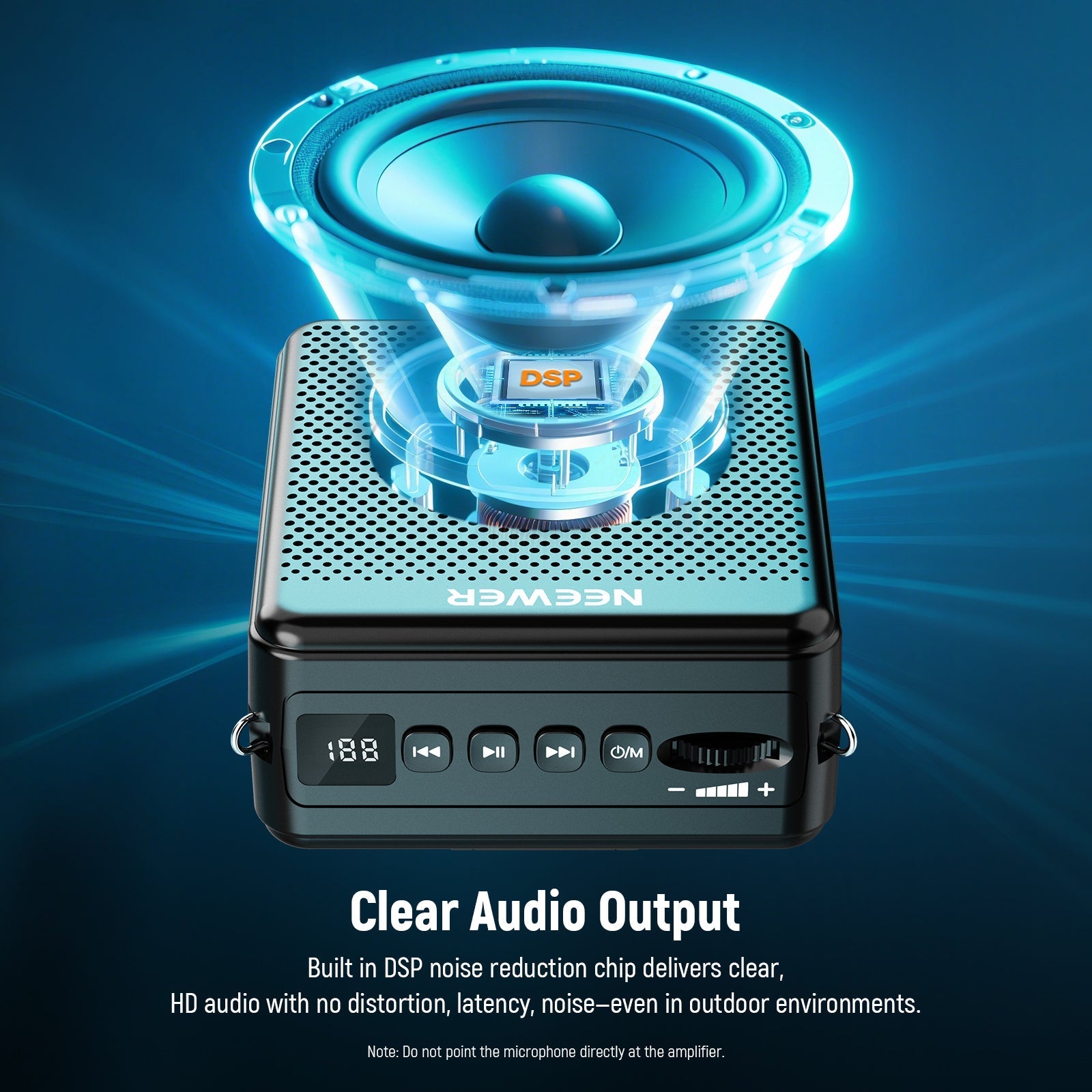 NEEWER VA02 Voice Amplifier with Wireless Microphone