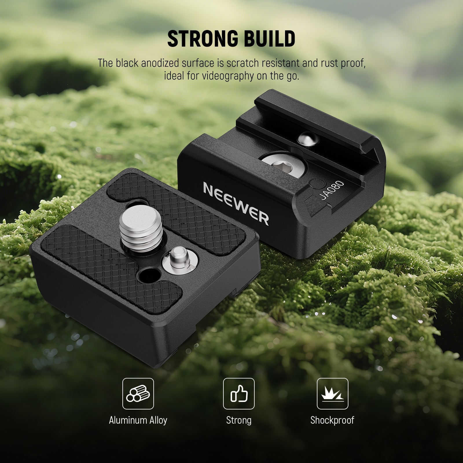 NEEWER UA080 2 Pack Cold Shoe Mount Adapter Set