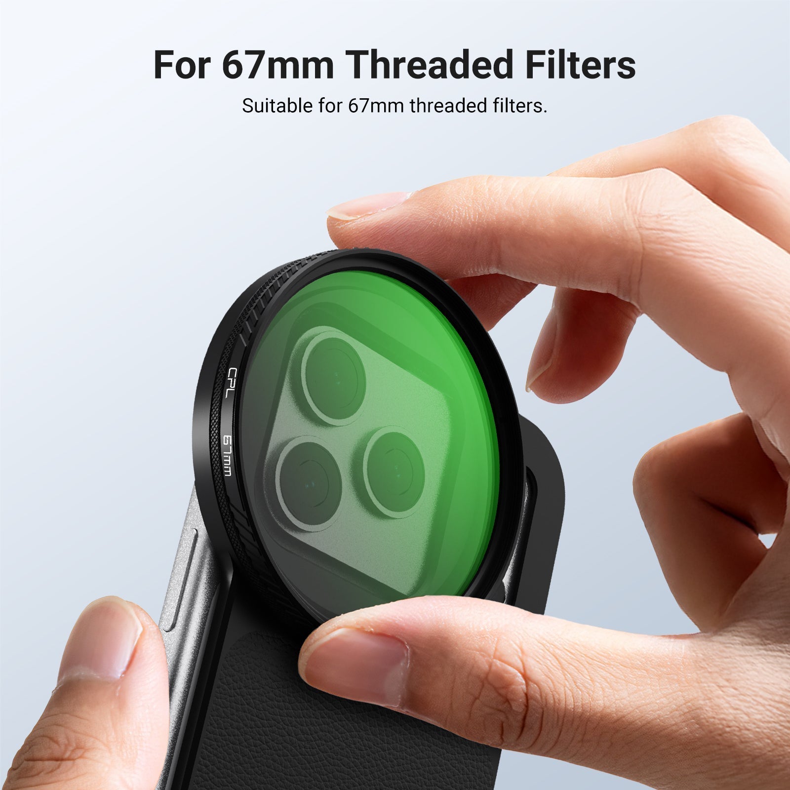 NEEWER 6.3" Magnetic Filter Backplate Kit For iPhone Standard & Pro Versions