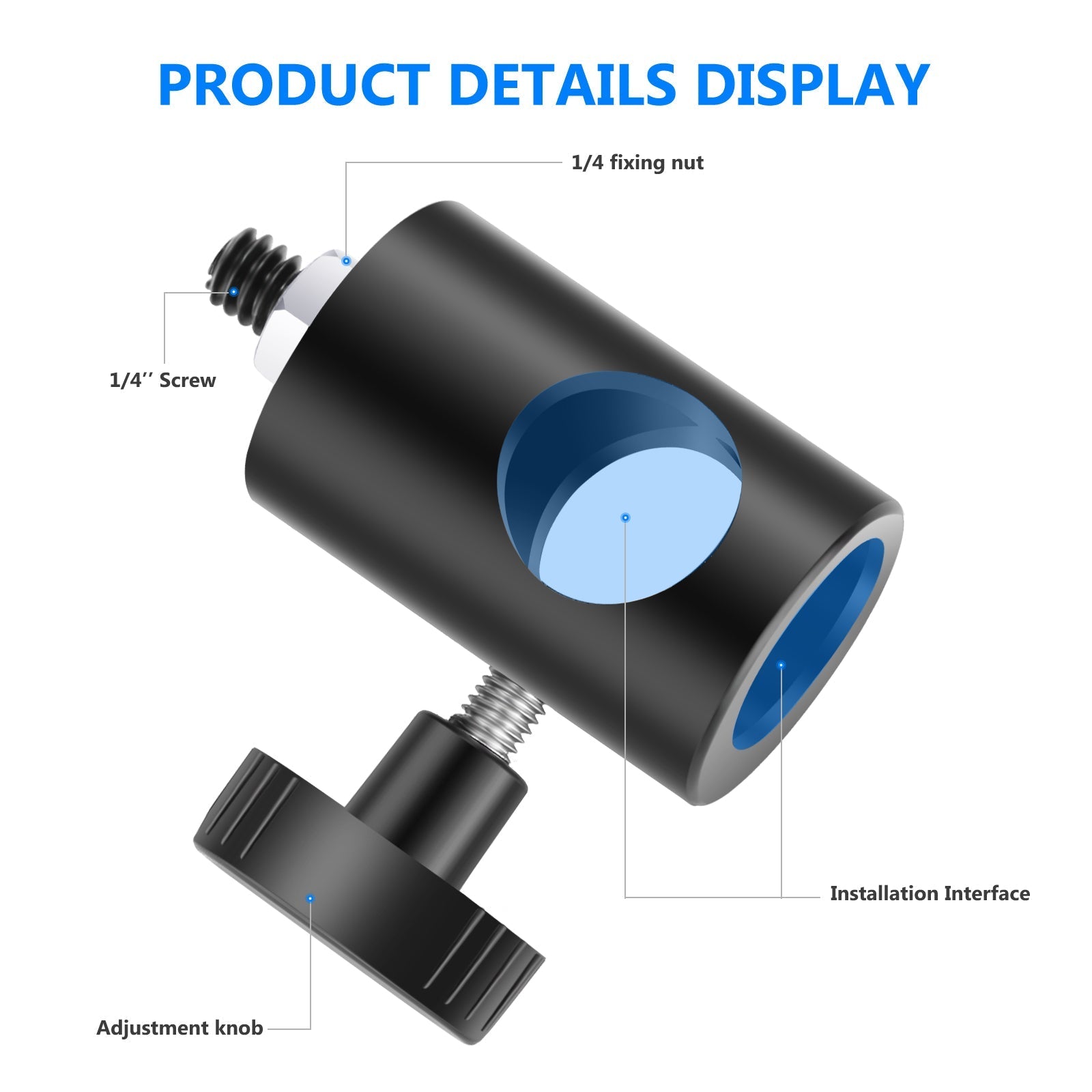 NEEWER ST12 2 Pack Light Stand Tip Adapter Convert