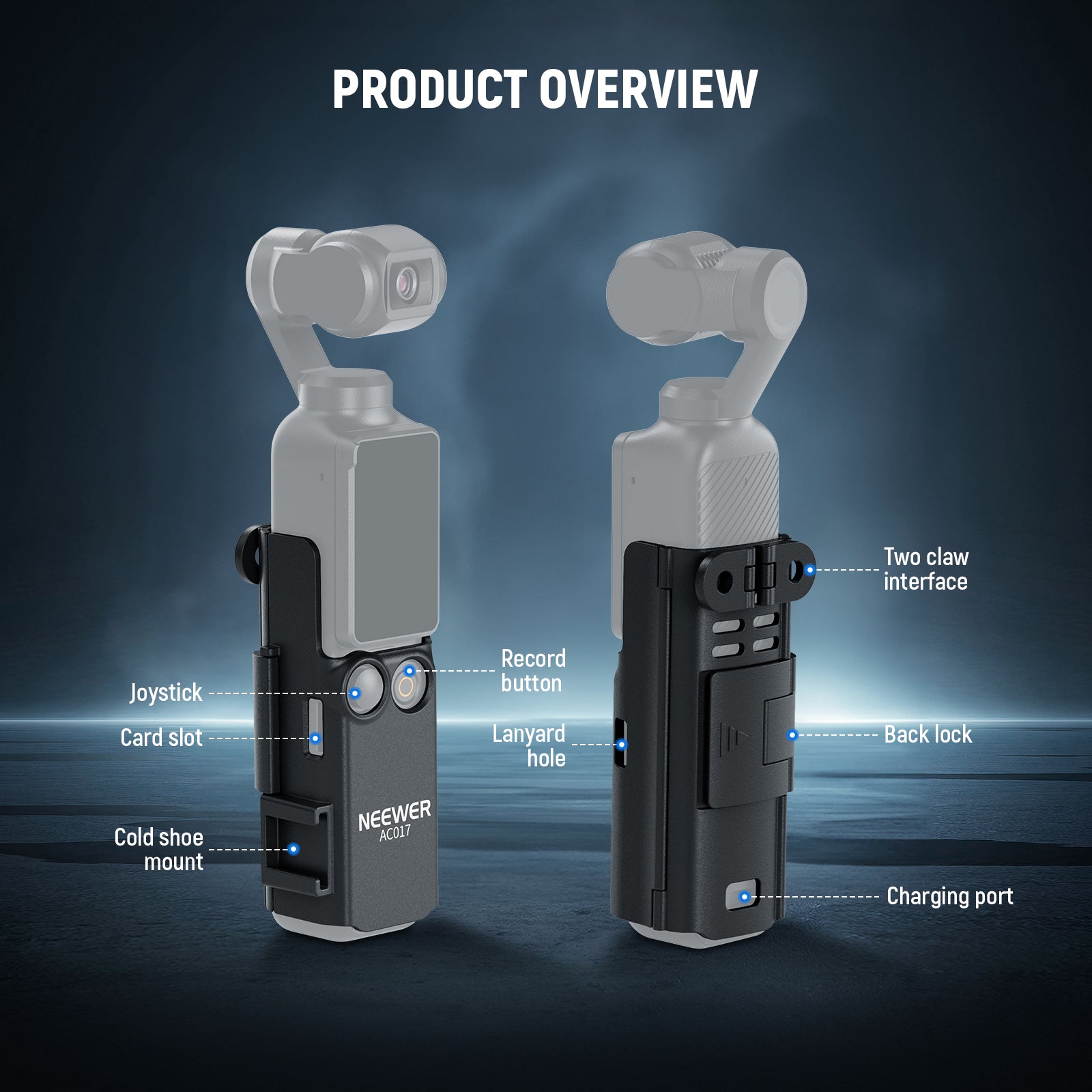 NEEWER BASICS AC017 Extension Adapter Bracket For DJI Osmo Pocket 3