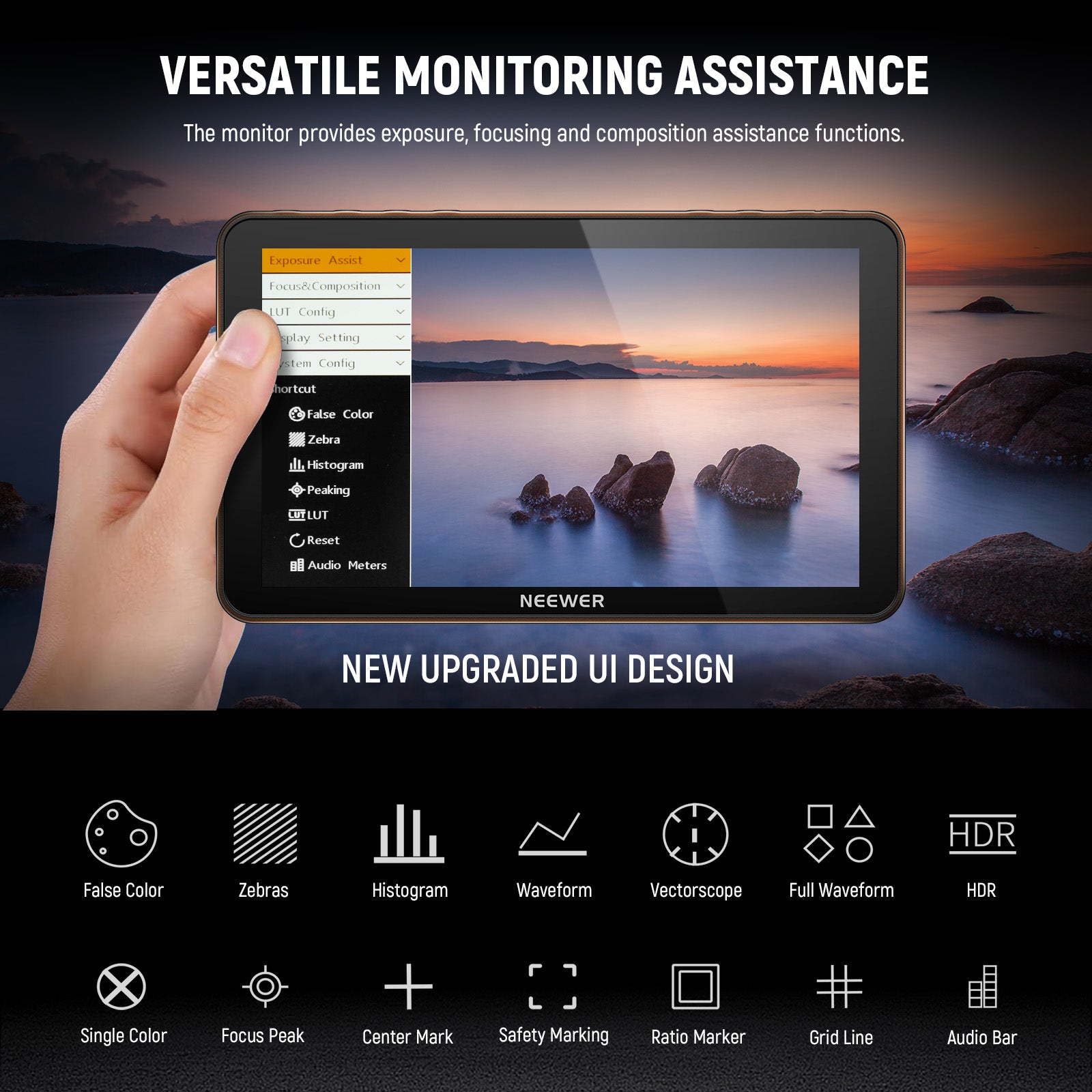 NEEWER F700 LED 7" Camera Touch Screen Monitor