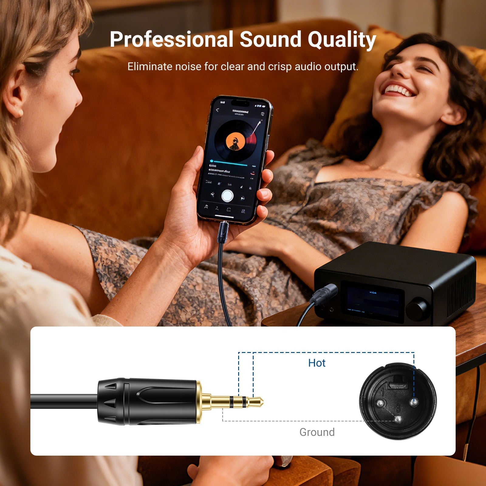 NEEWER MS023 3.5mm to XLR Cable