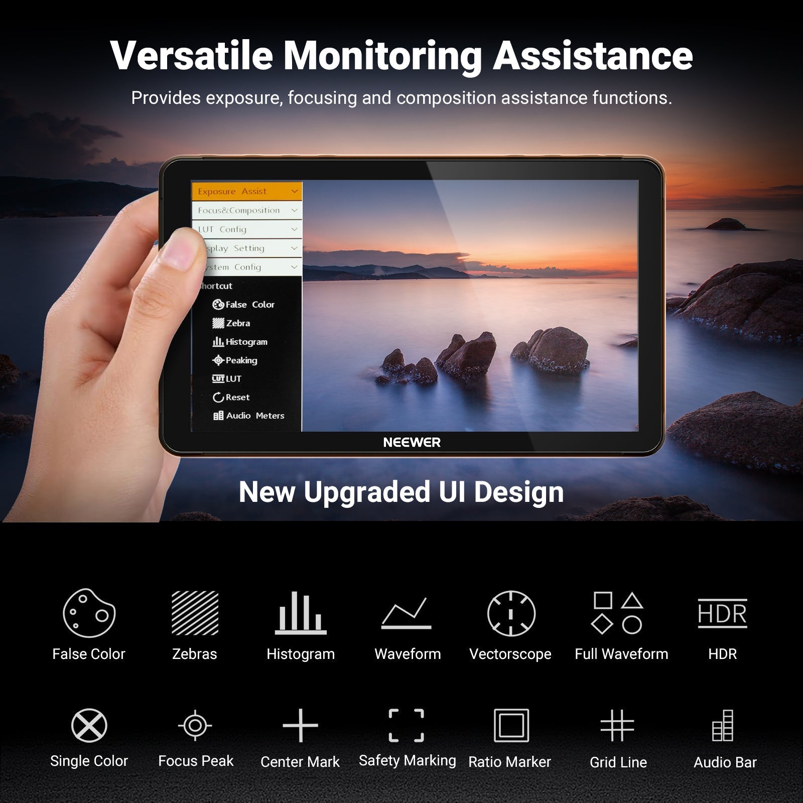 NEEWER F700U OLED 7" Camera Touch Screen Monitor