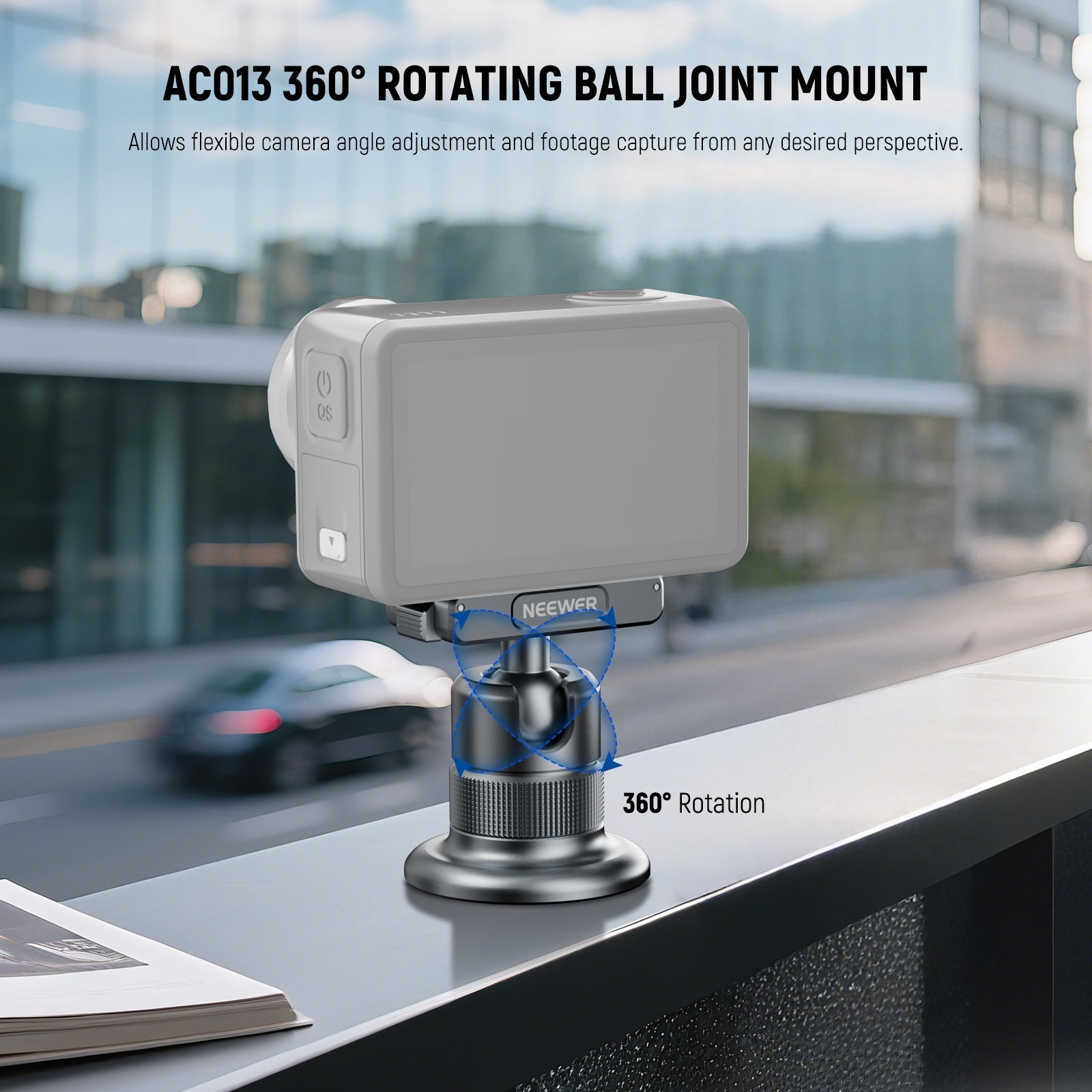 NEEWER AC011+AC012+ AC013 Action Camera Mount Kit For DJI Osmo Action 5 Pro/4/3