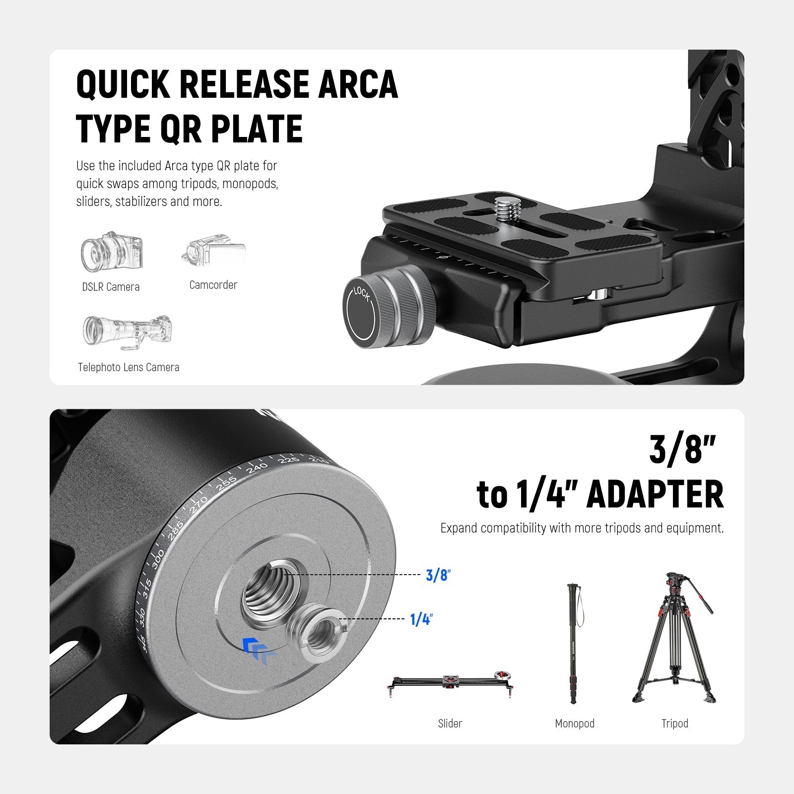 NEEWER GM102 Tripod Gimbal Head