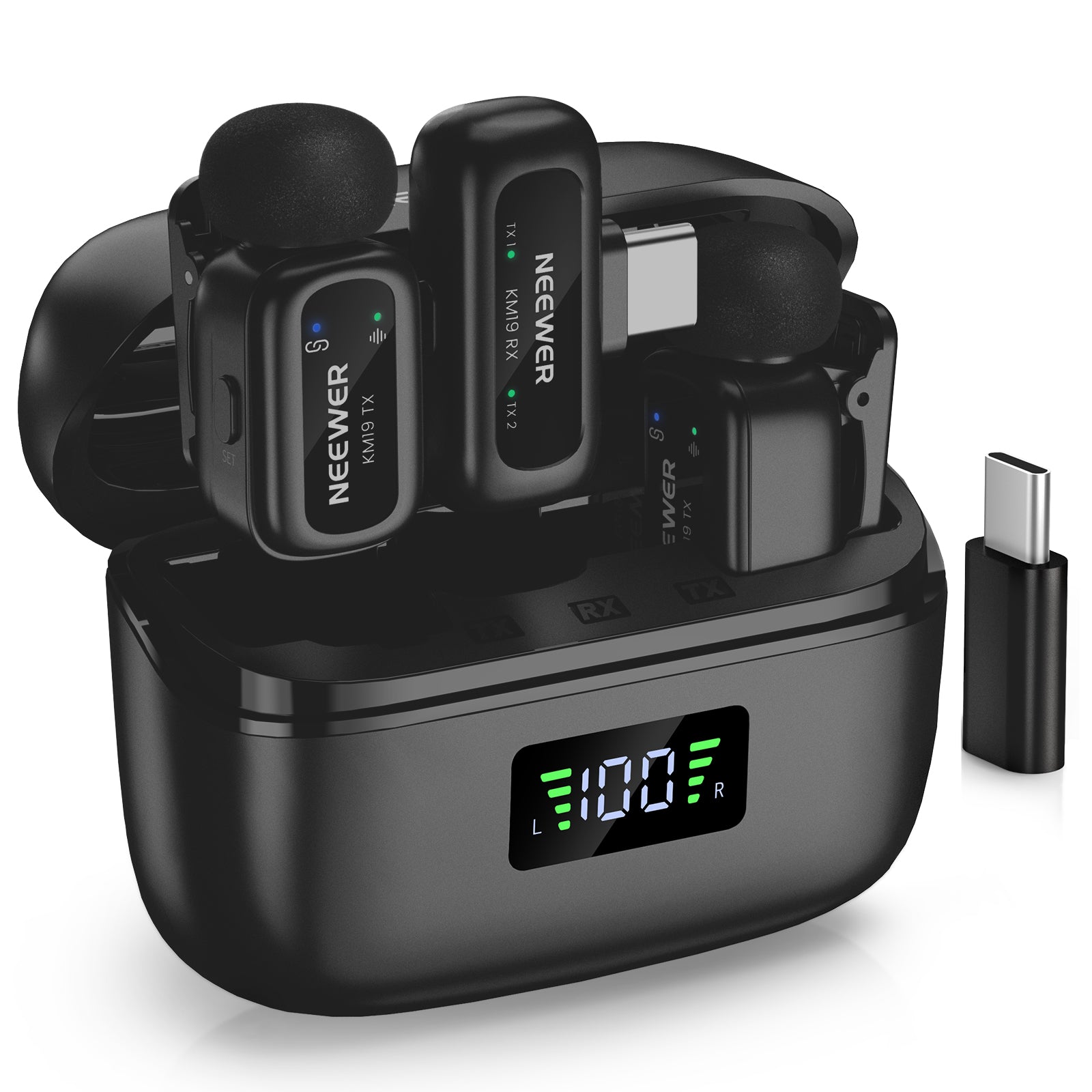 NEEWER KM19 Mini Wireless Lavalier Microphone