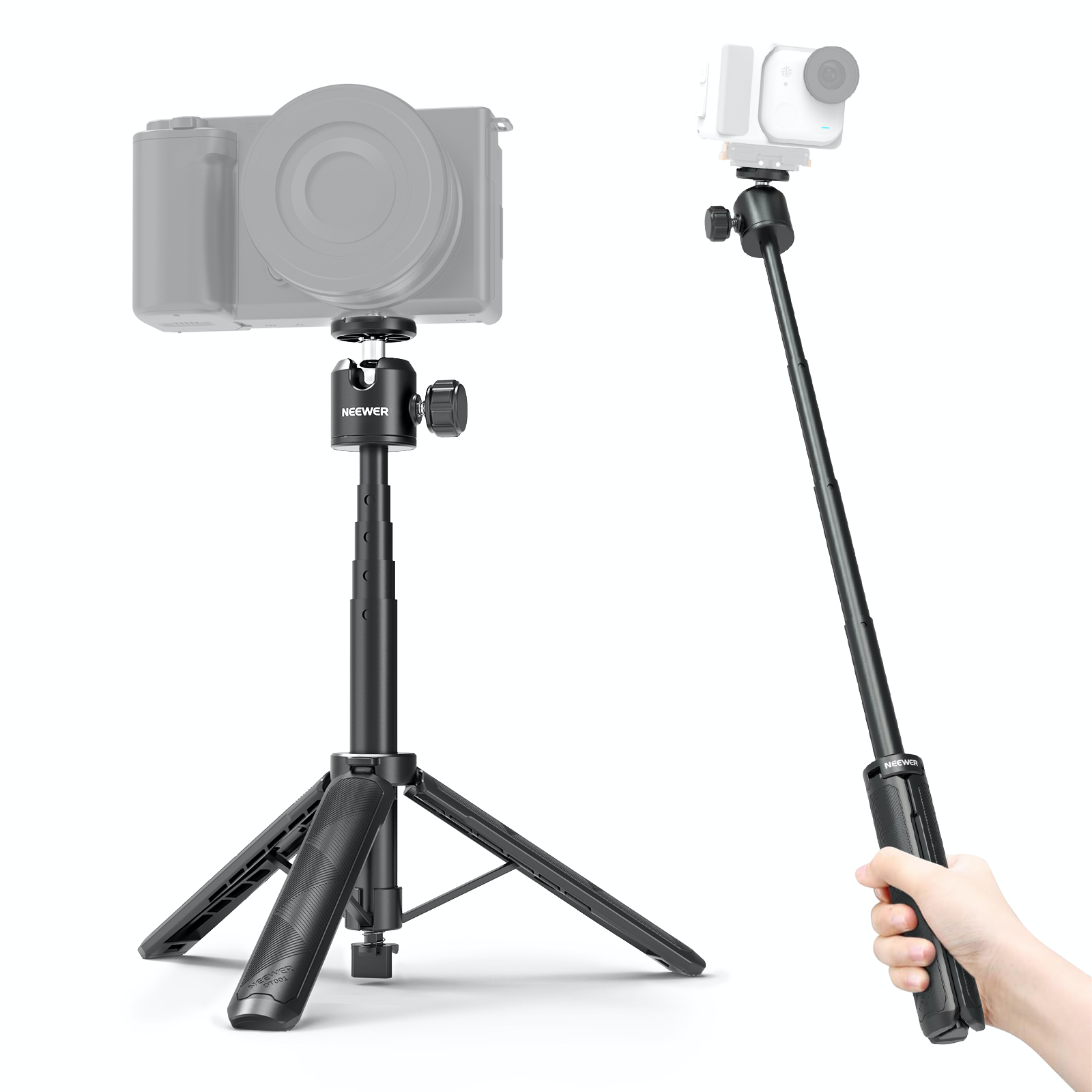 NEEWER BASICS DT001 Extendable Selfie Stick Tripod