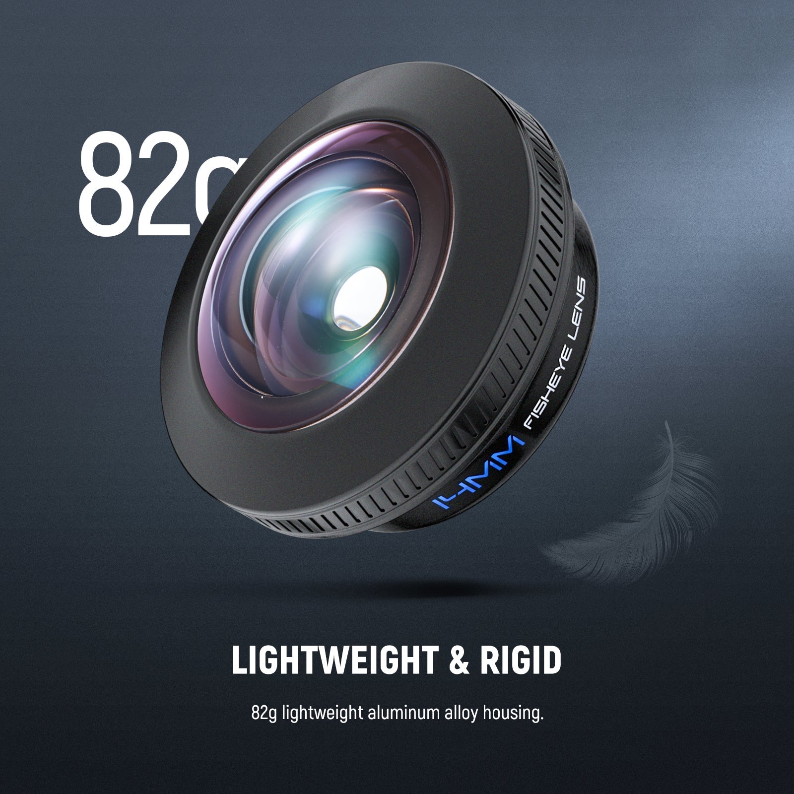 NEEWER LS-77 170° 14mm Fish Eye VR Lens with 17mm Threaded Phone Lens Clip