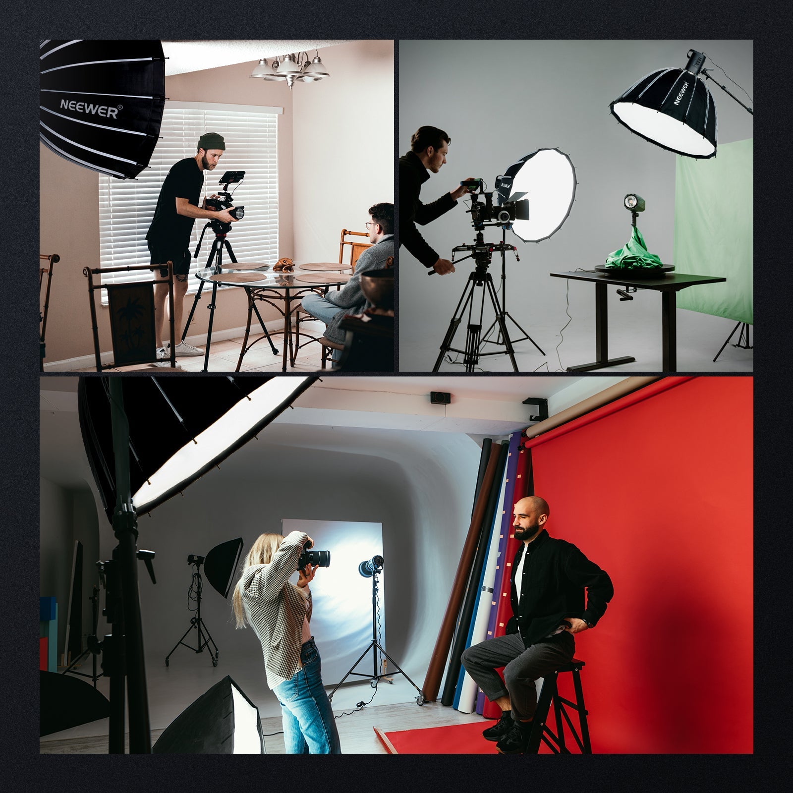 NEEWER 65CM/85CM/120CM Parabolic Softbox