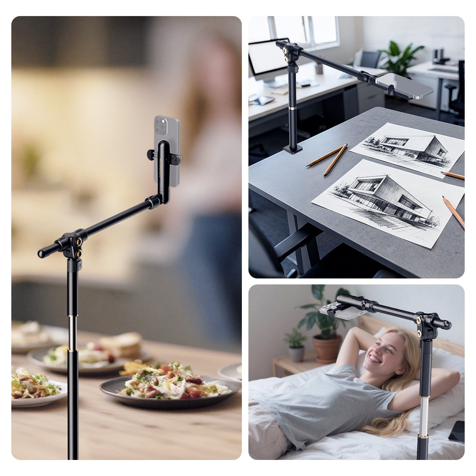 NEEWER BASICS ST013 Overhead Phone Mount Holder Stand