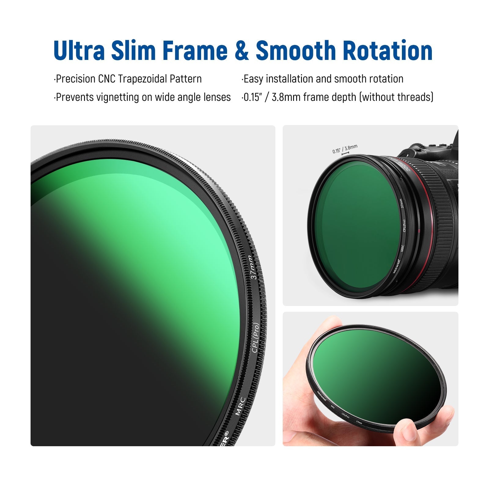NEEWER Polarizer CPL Lens Filter