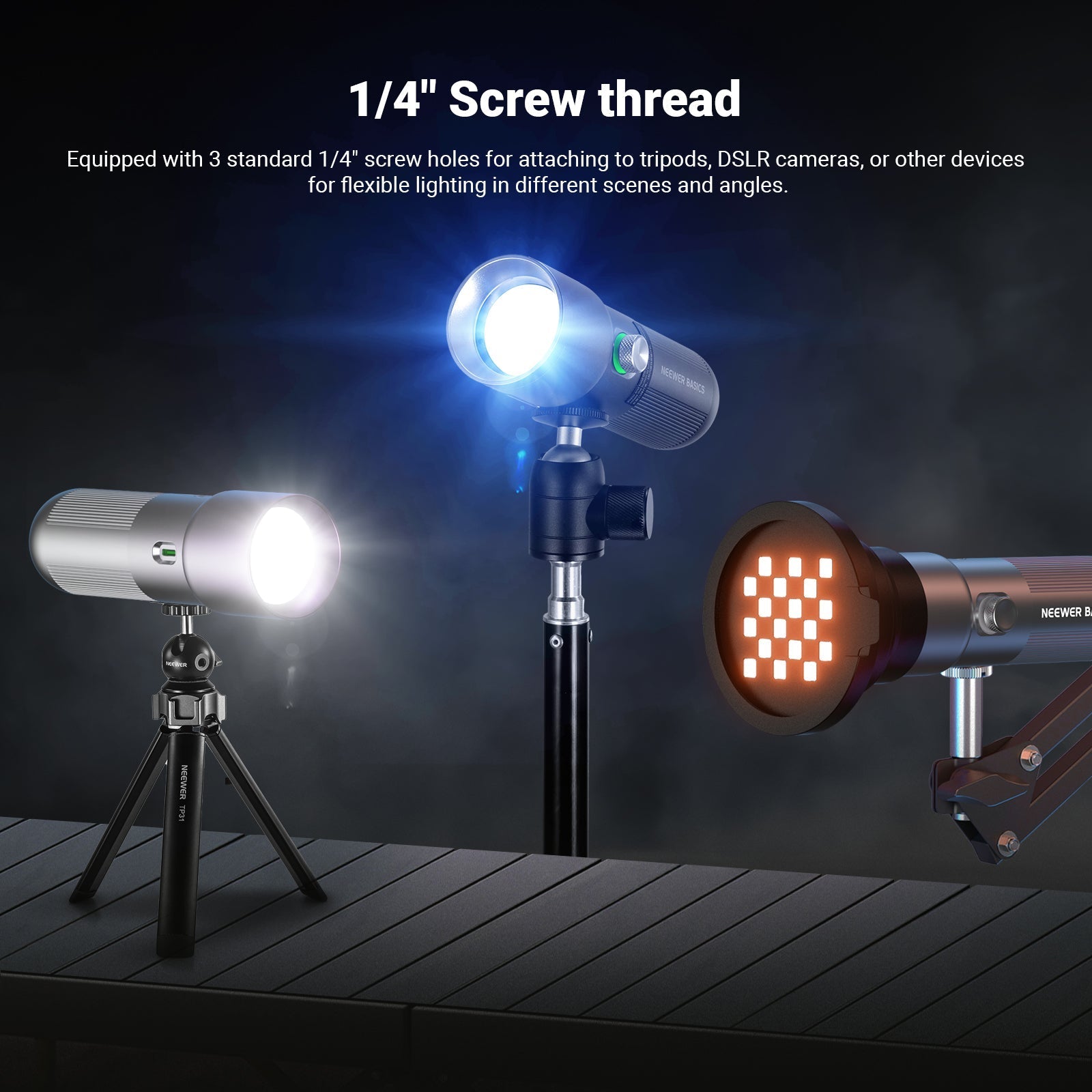 NEEWER BASICS FL10 Portable Photography Flashlight Kit