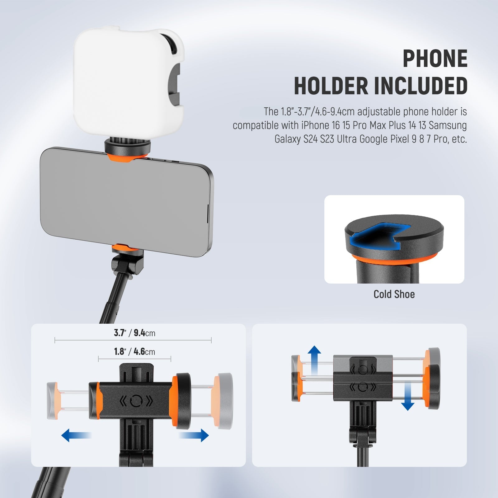 NEEWER BASICS PA992 57.9" Quick Release Selfie Stick Tripod