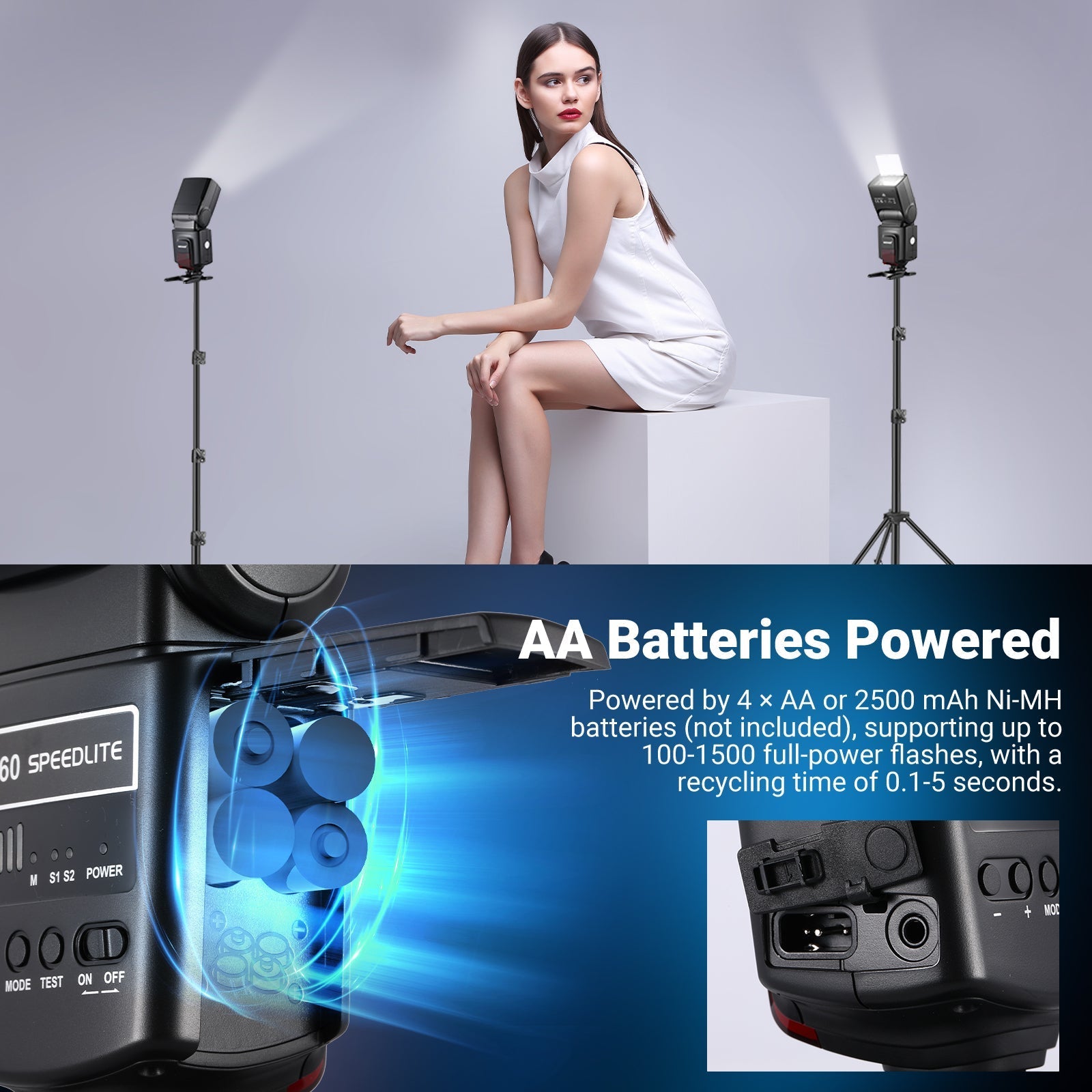 NEEWER TT560 Speedlite Flash For DSLR Cameras
