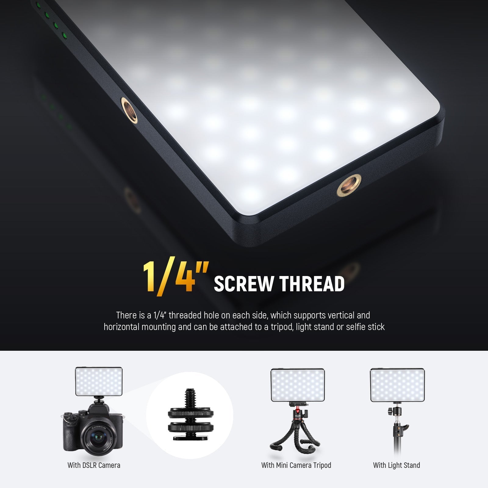 NEEWER BASICS BL120B Clip On LED Selfie Phone Light Kit