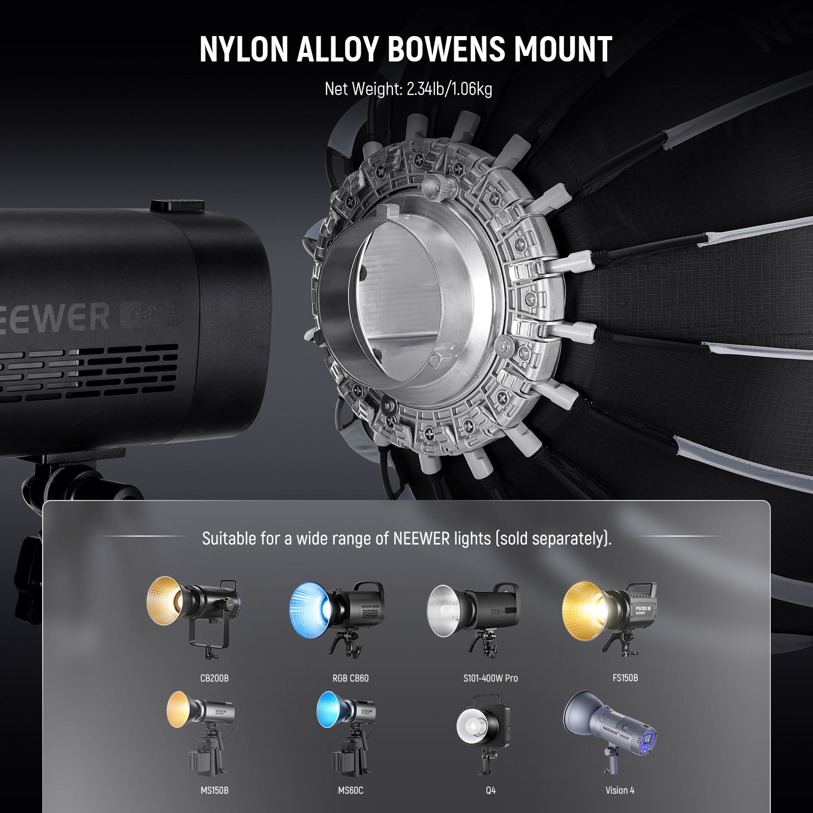 NEEWER BASICS NS36P/NS37P/NS38P/NS39P Parabolic Softbox