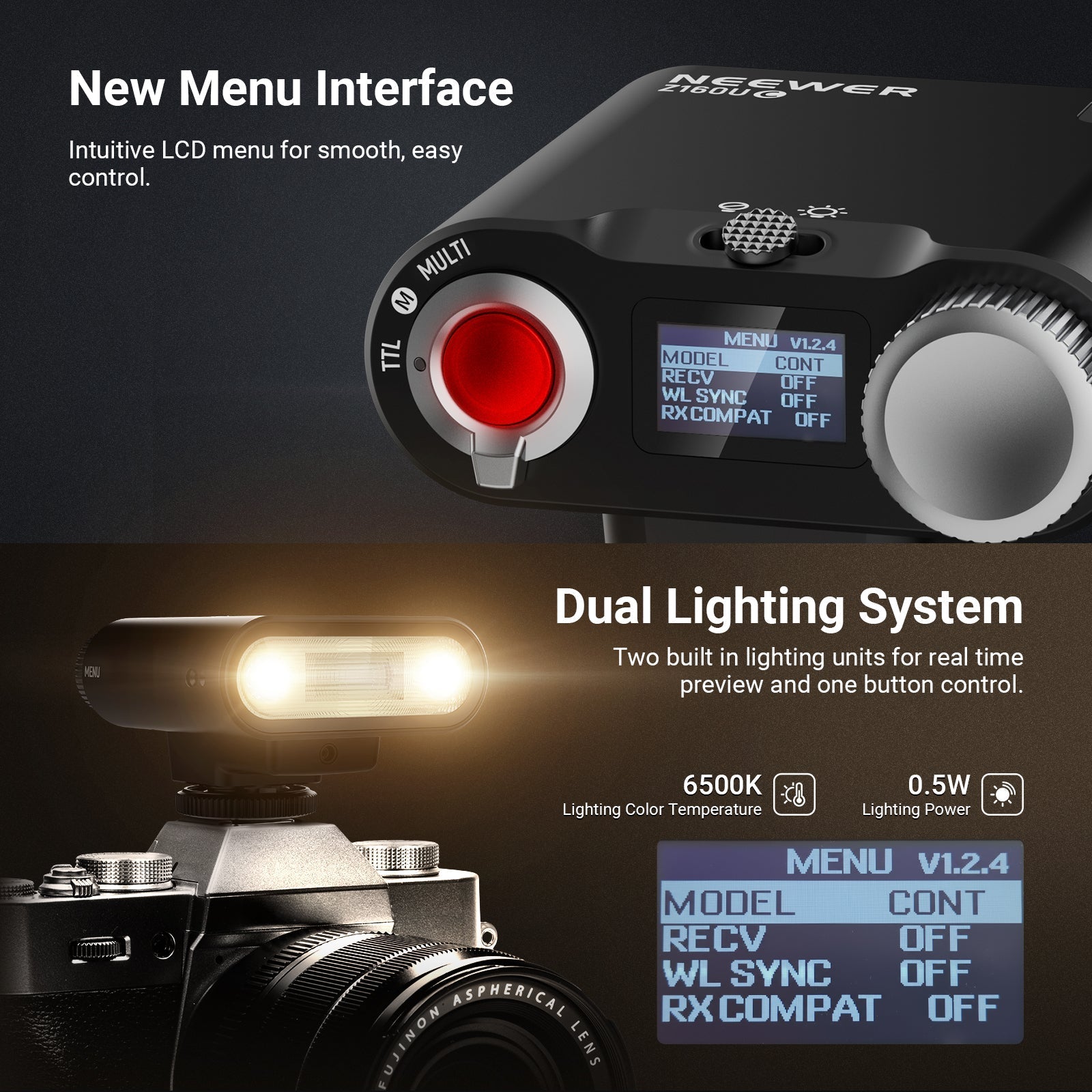 NEEWER Z160U TTL Mini Camera Flash Speedlite