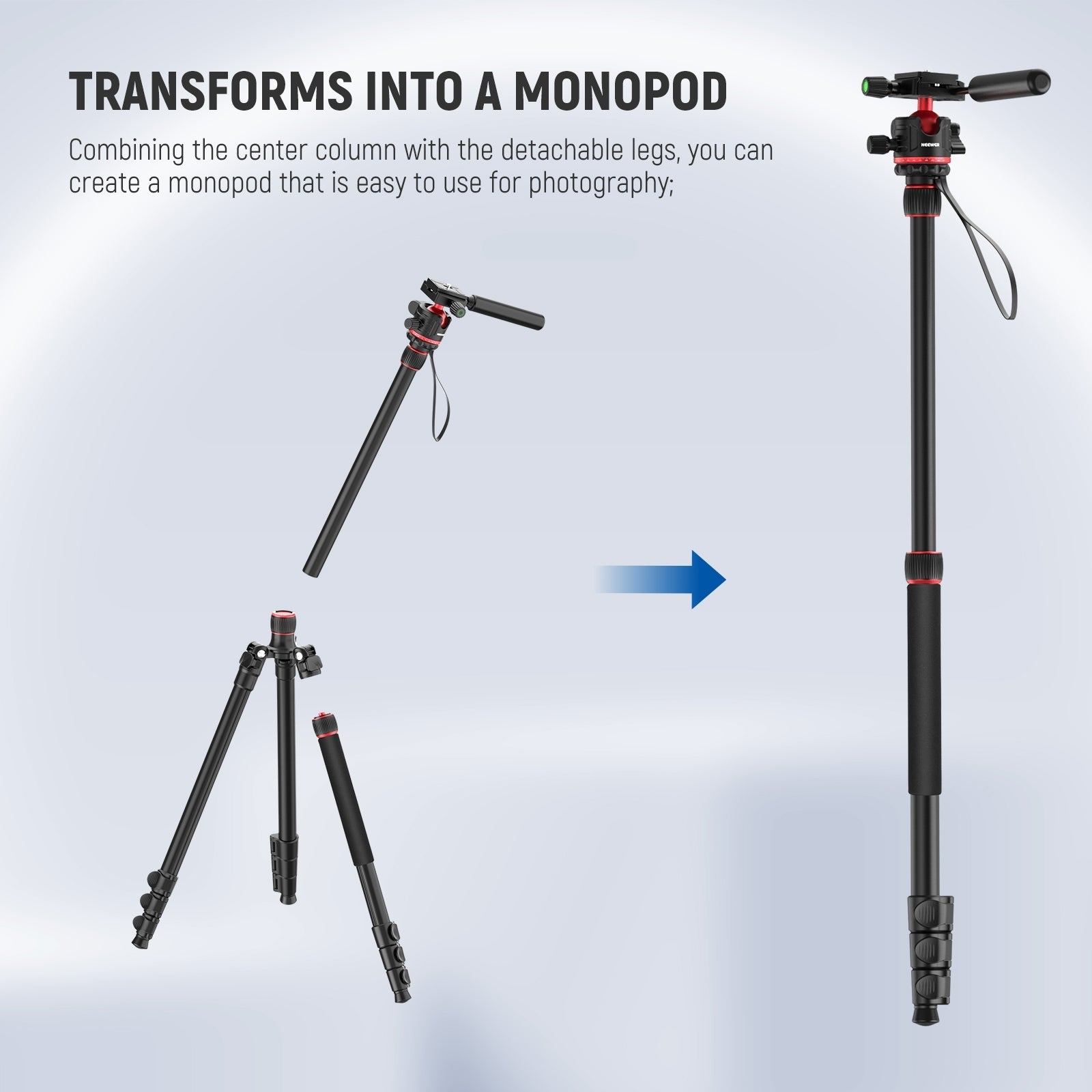 NEEWER TP08 77" Camera Tripod Monopod