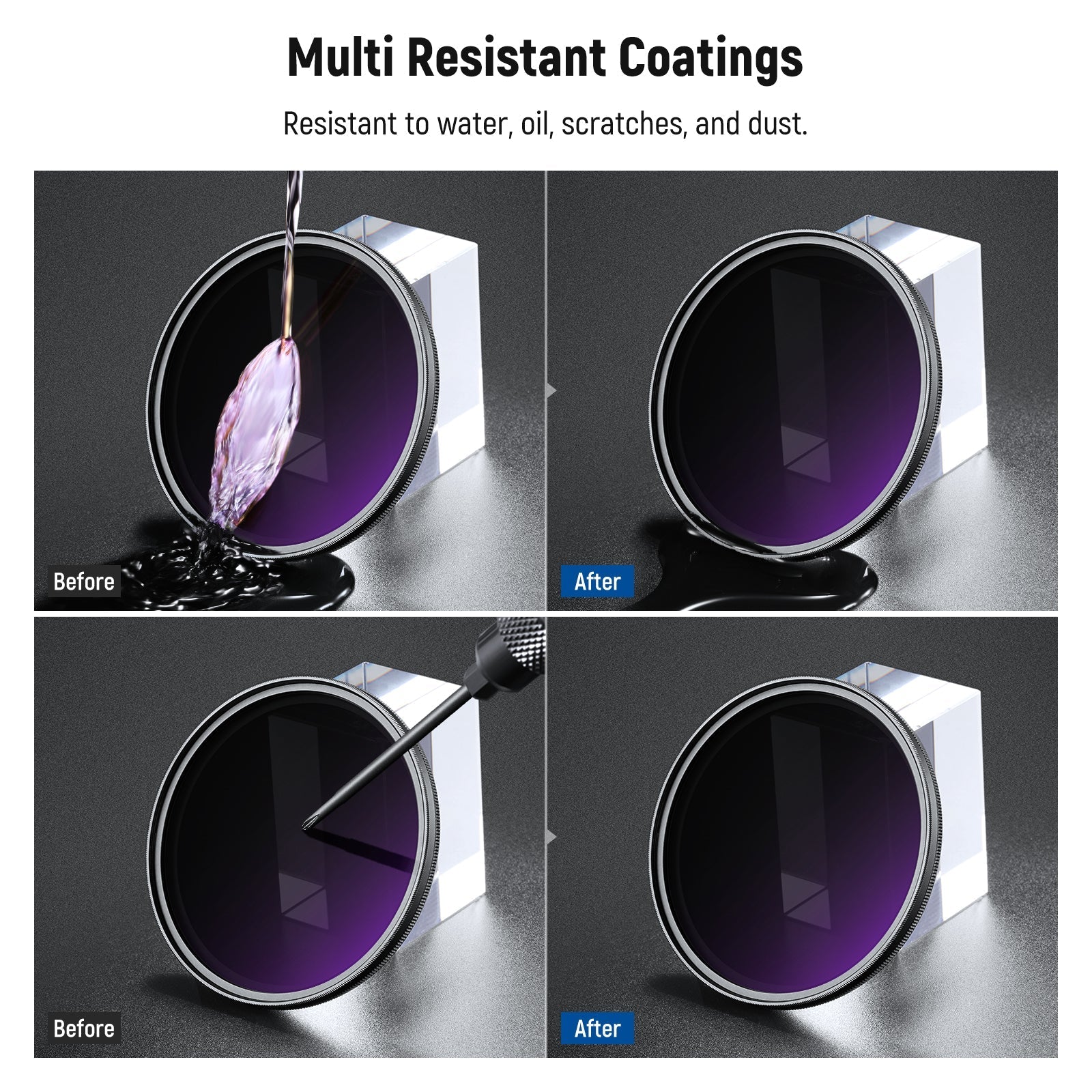 NEEWER Variable ND2-400 Filter (1-9 Stops)