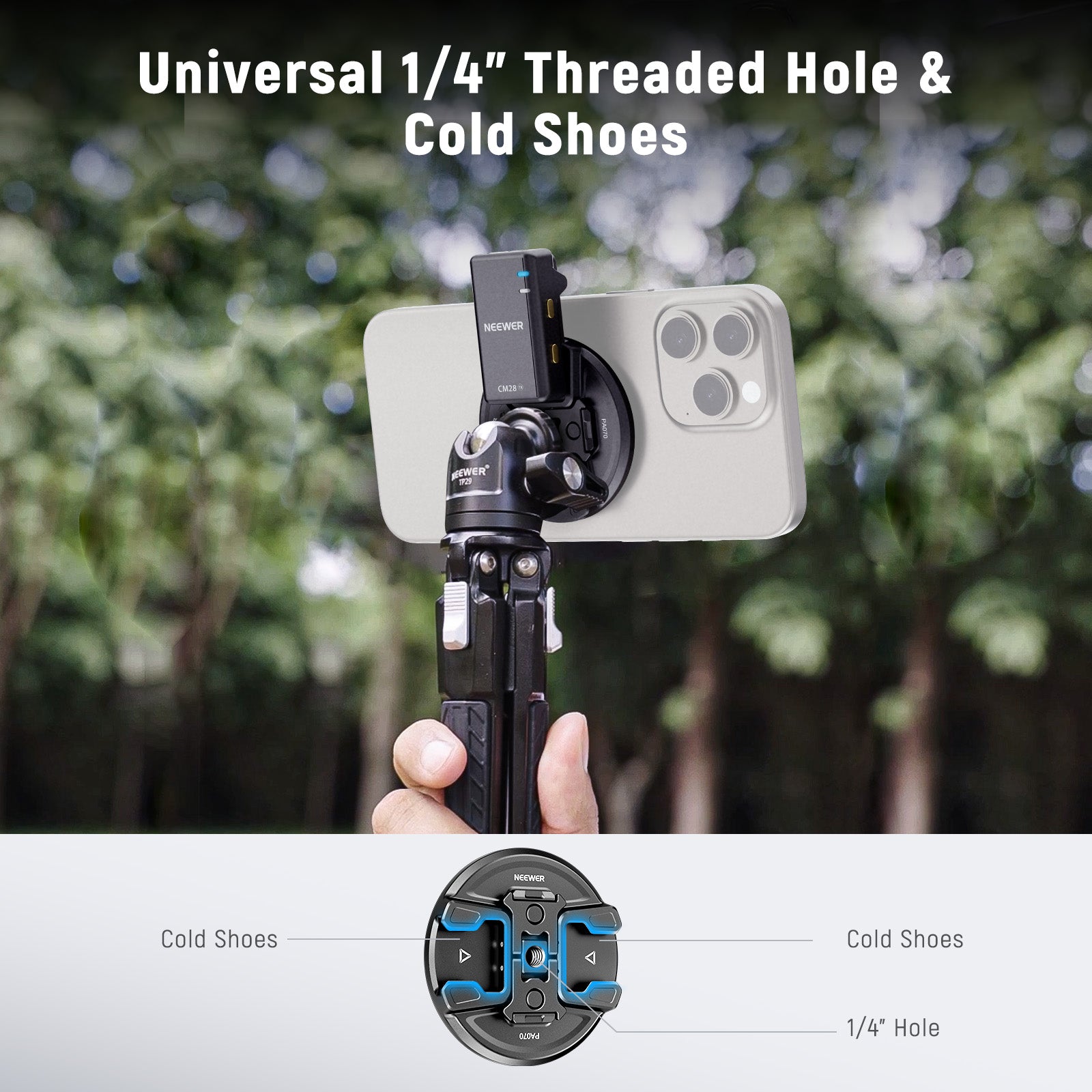 NEEWER PA070 Magnetic Phone Tripod Mount