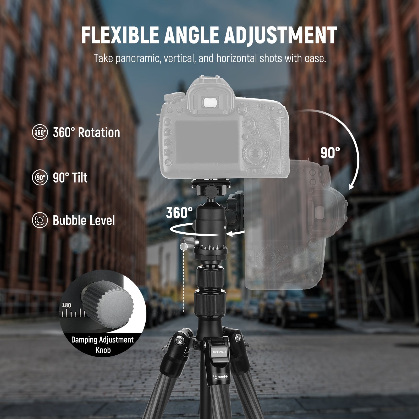 NEEWER TP39 65" Carbon Fiber Camera Tripod