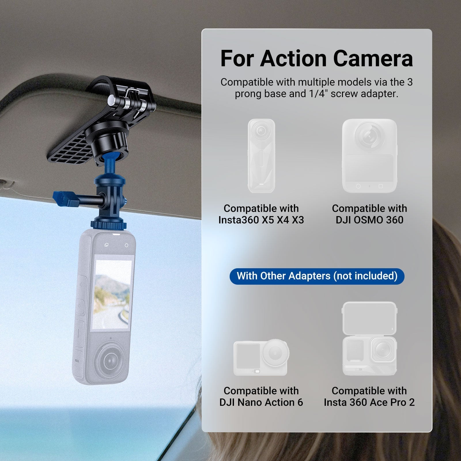 NEEWER BASICS AC055 Car Sun Visor Mount