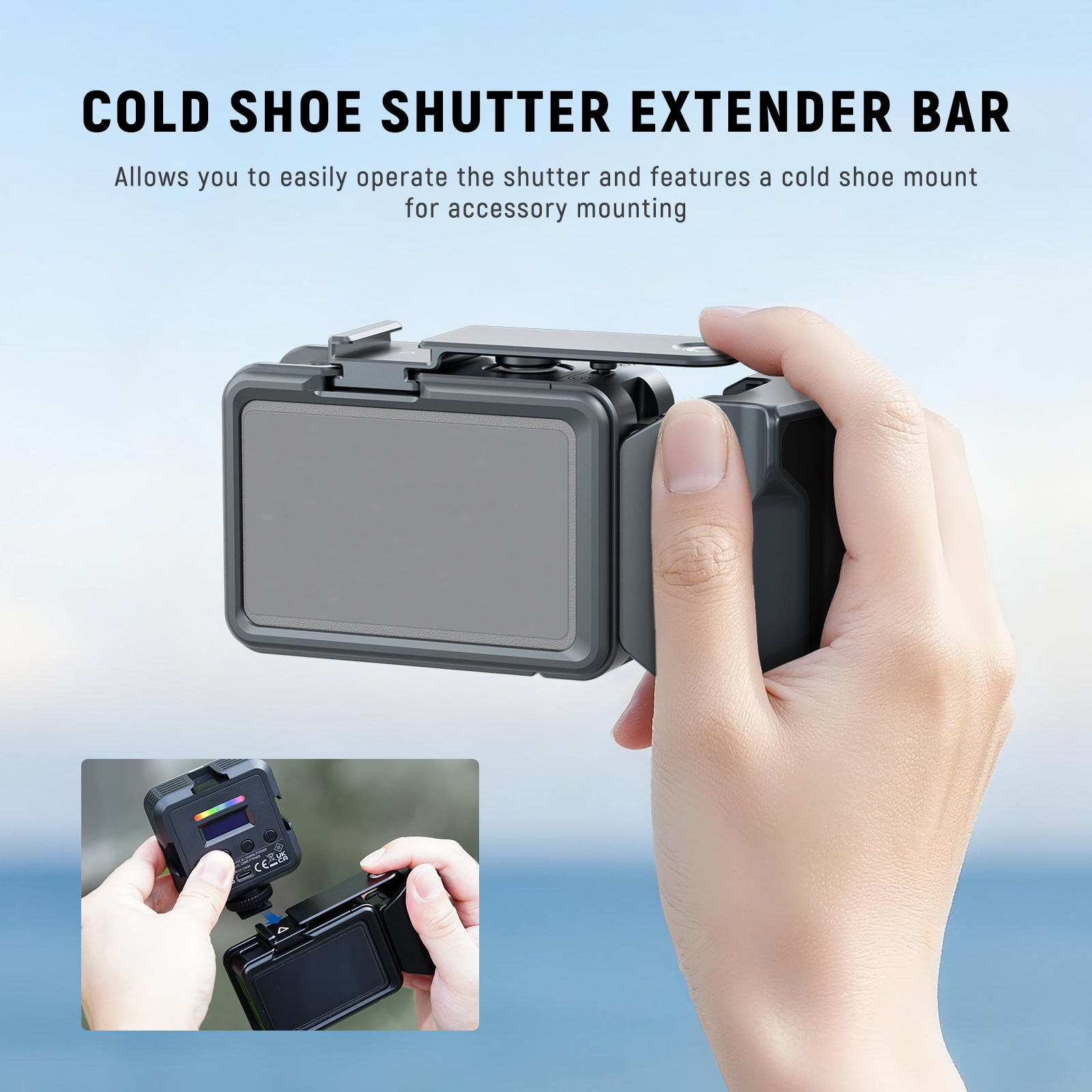 NEEWER AC034 Side Handle for AC014 DJI Osmo Action 5 Pro/4/3 Cage