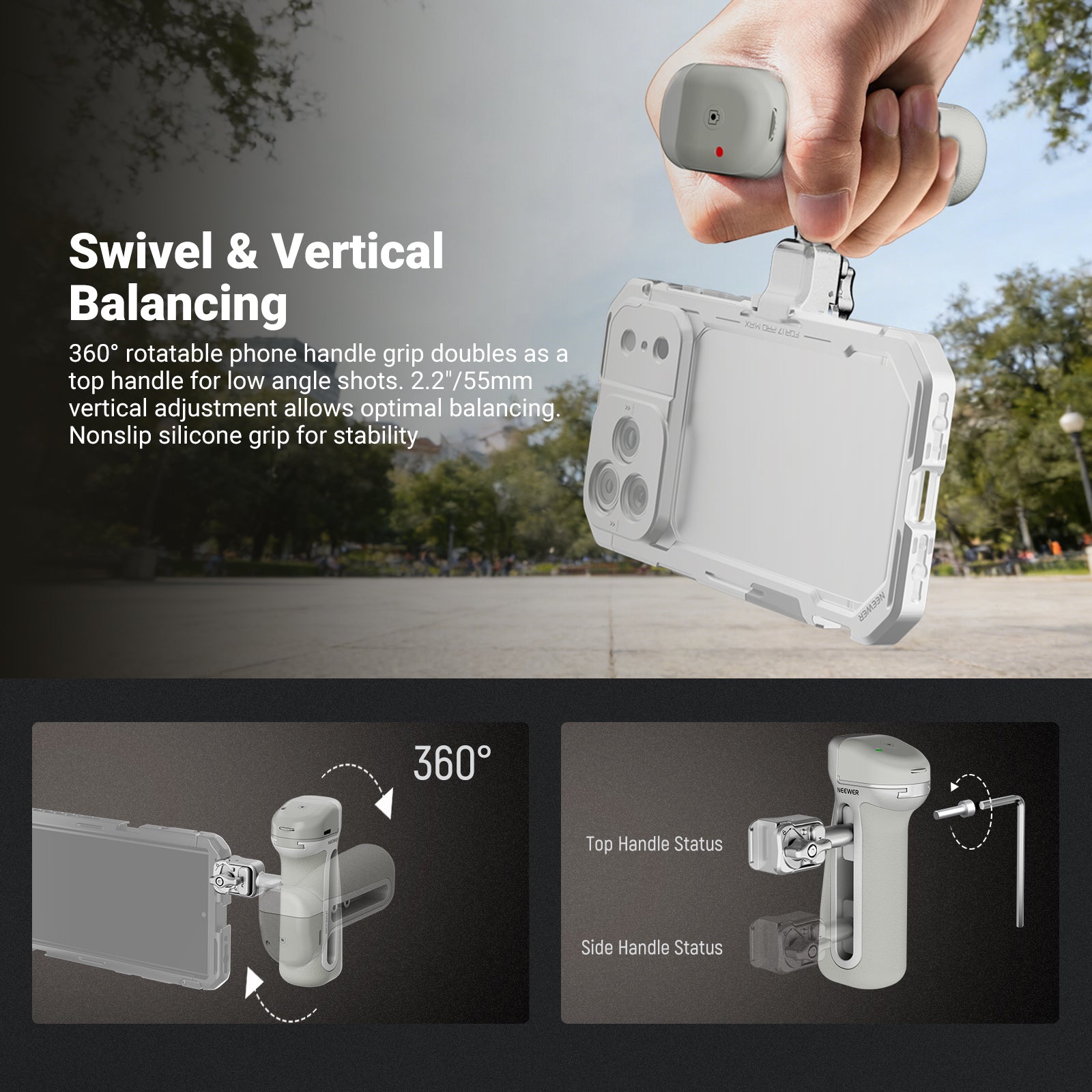 NEEWER PA148/PA148E Quick Release Side Handle
