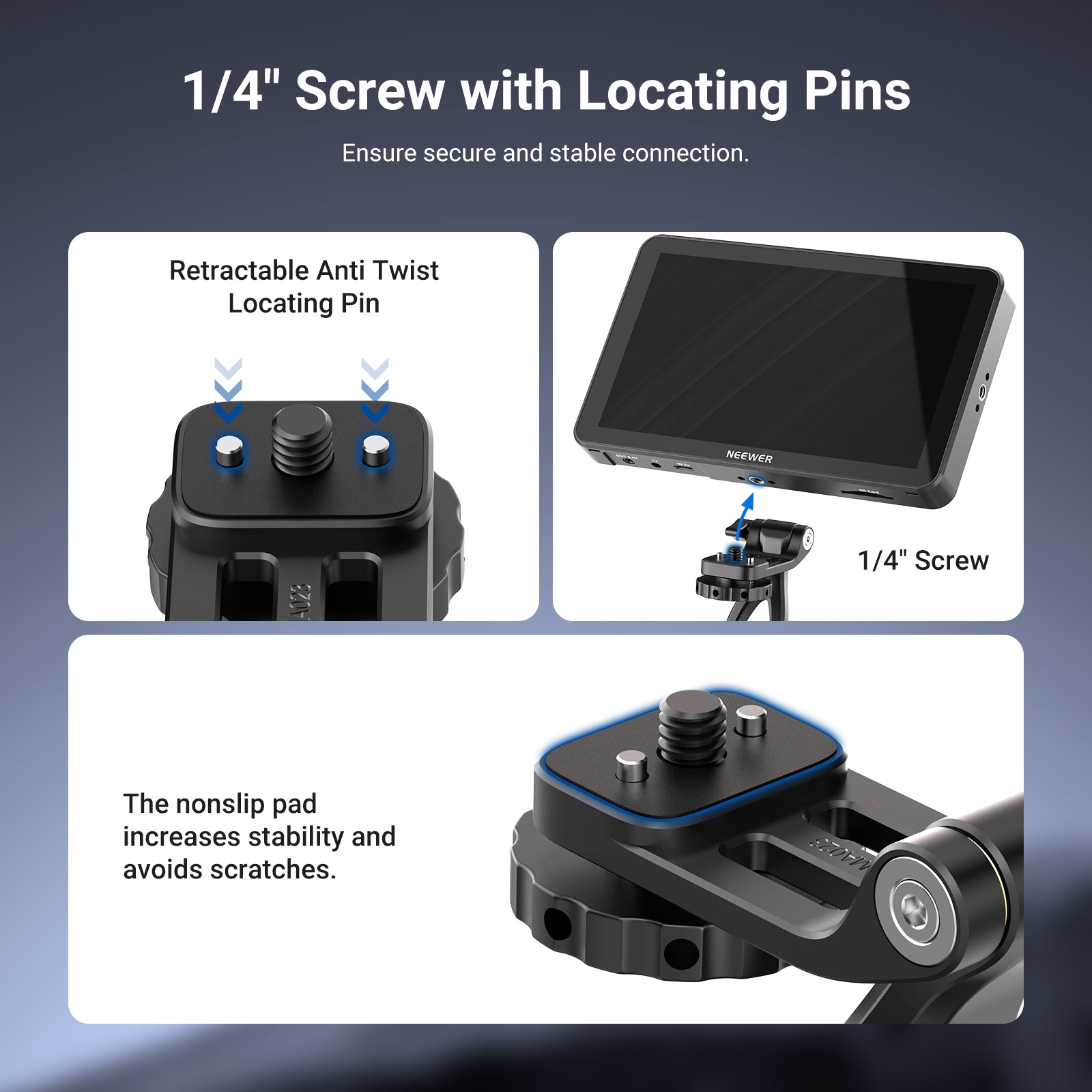 NEEWER MA023 2 Axis Monitor Mount Adapter